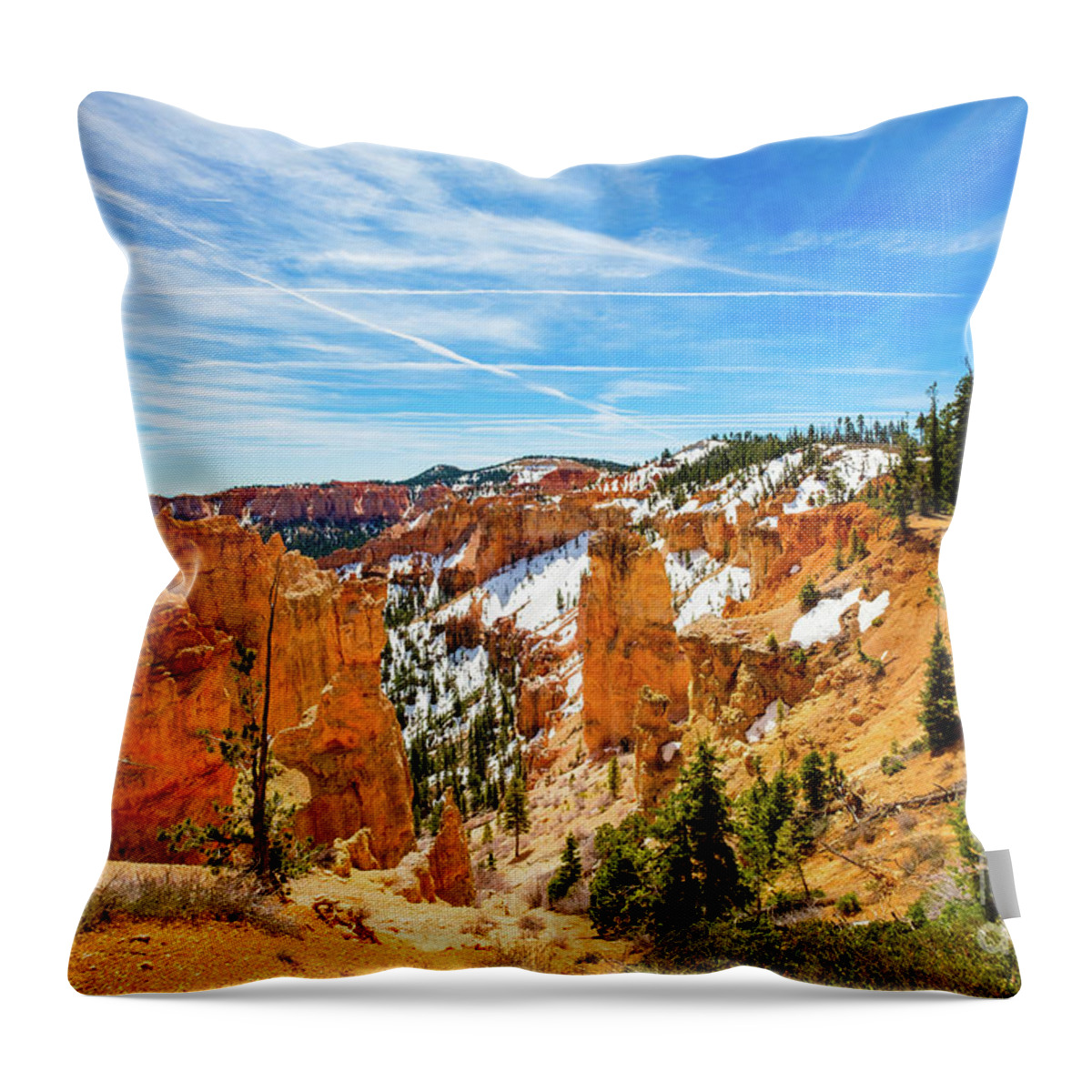 Black Birch Canyon Throw Pillow featuring the photograph Bryce Canyon Utah #6 by Raul Rodriguez