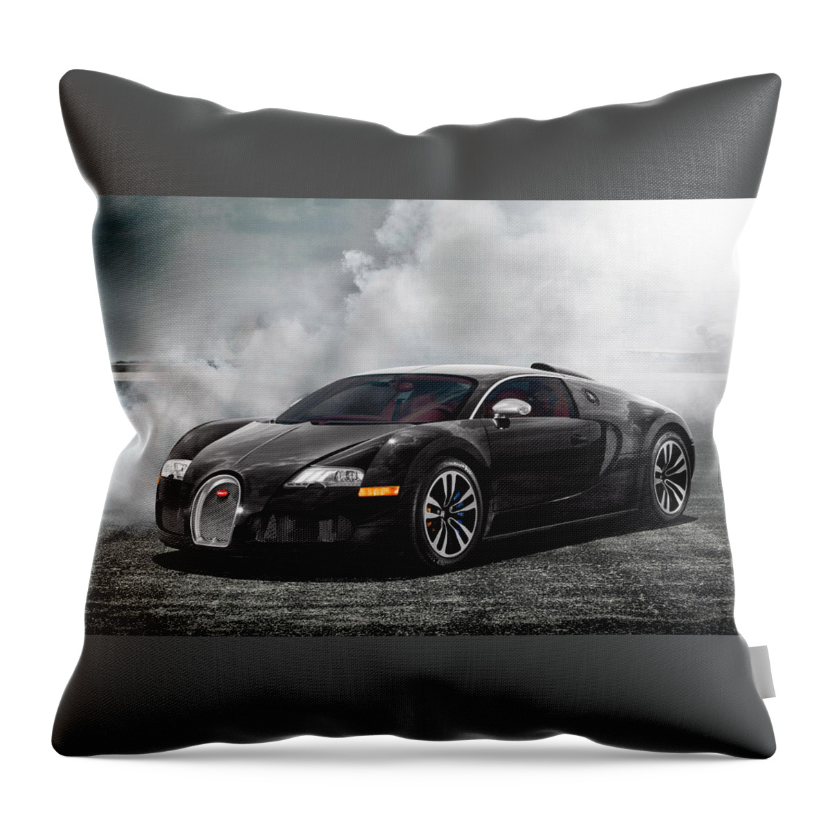 Bugatti Veyron Throw Pillow featuring the photograph Bugatti Veyron #6 by Jackie Russo