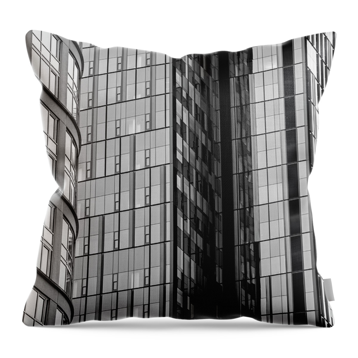 Pacific Northwest Throw Pillow featuring the photograph Building Abstract #6 by Jim Corwin