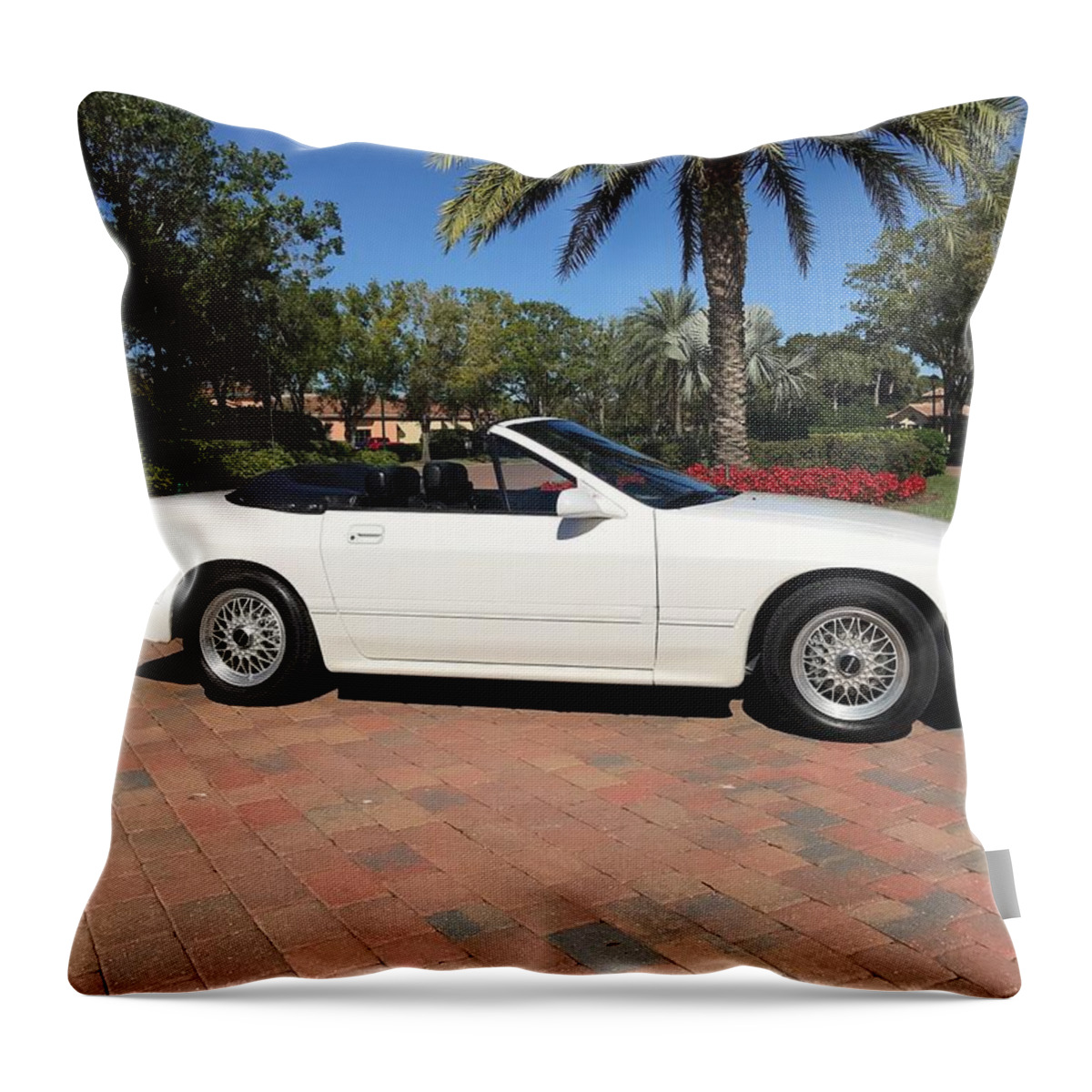 Mazda Rx-7 Throw Pillow featuring the photograph Mazda RX-7 #6 by Mariel Mcmeeking