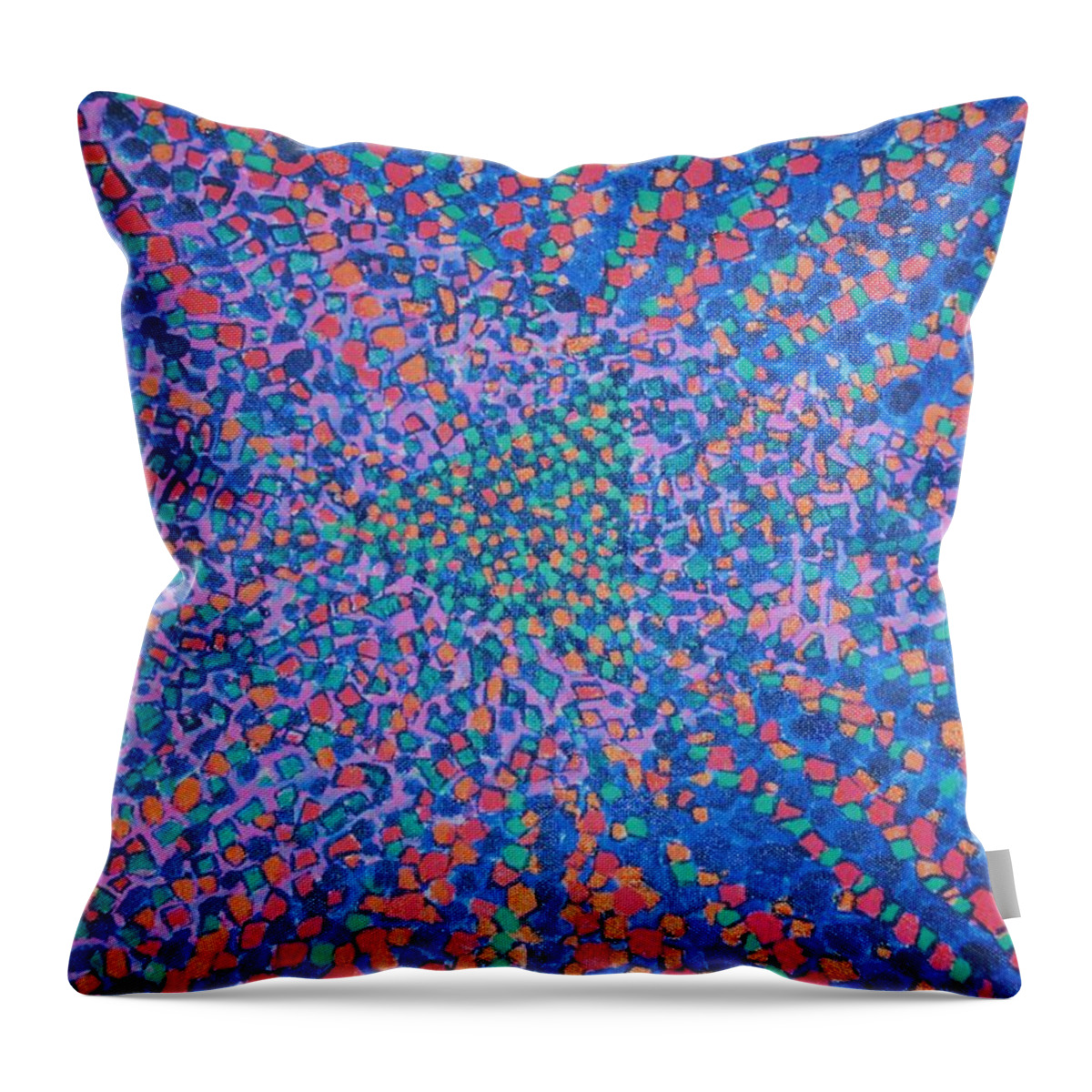 Inspirational Throw Pillow featuring the painting Mobius Band #6 by Kyung Hee Hogg