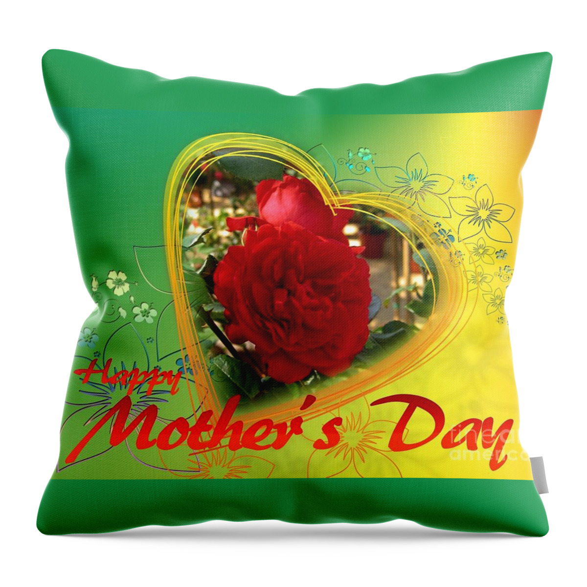 Witchcraft Throw Pillow featuring the digital art Mother's Day #6 by Frederick Holiday