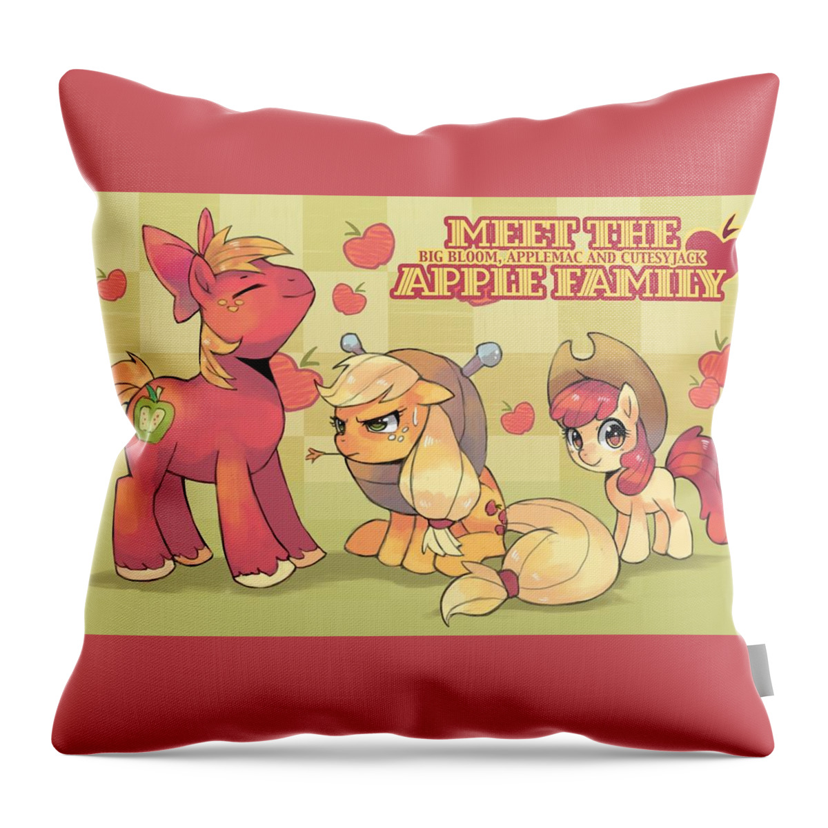 My Little Pony Friendship Is Magic Throw Pillow featuring the digital art My Little Pony Friendship is Magic #6 by Maye Loeser