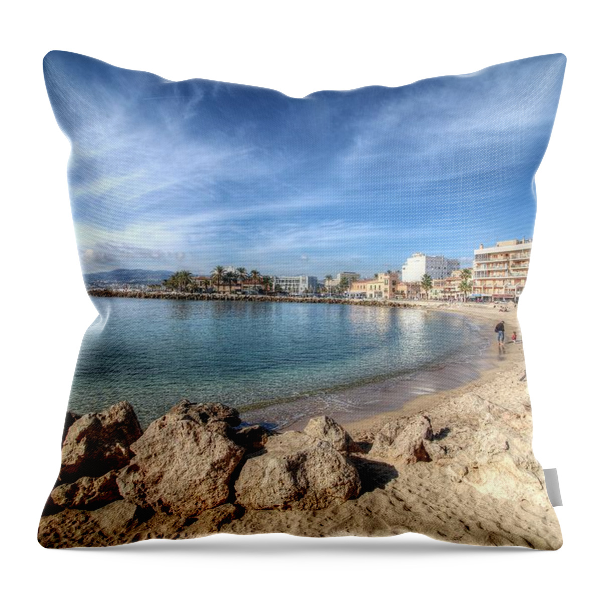 Palma Da Mallorca Throw Pillow featuring the photograph Palma Da Mallorca, SPAIN #6 by Paul James Bannerman