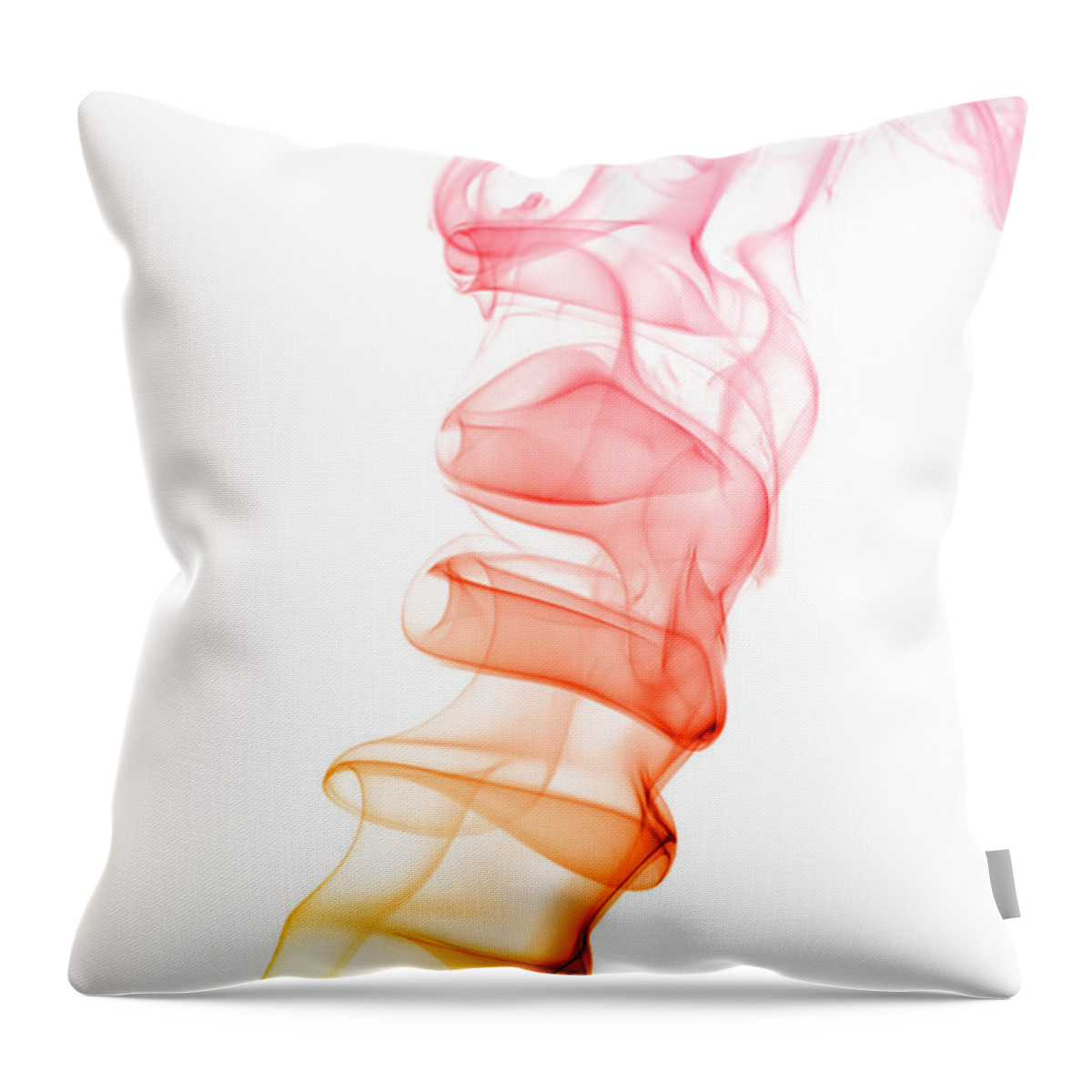 Abstract Throw Pillow featuring the photograph smoke XIX #2 by Joerg Lingnau