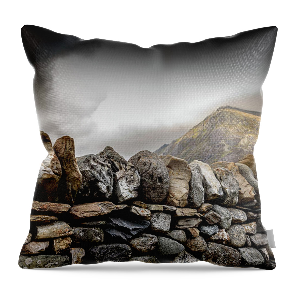 Snowdonia Throw Pillow featuring the photograph Snowdonia Wales Journey of Mountains #8 by John Williams