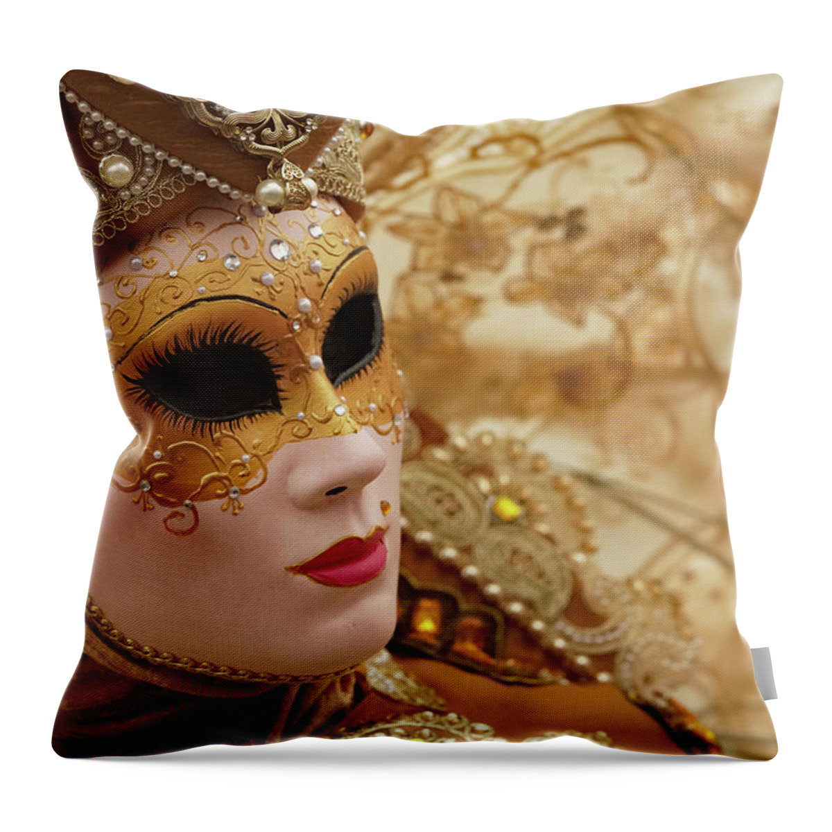 Venice Throw Pillow featuring the photograph 6120 - 2017 by Marco Missiaja