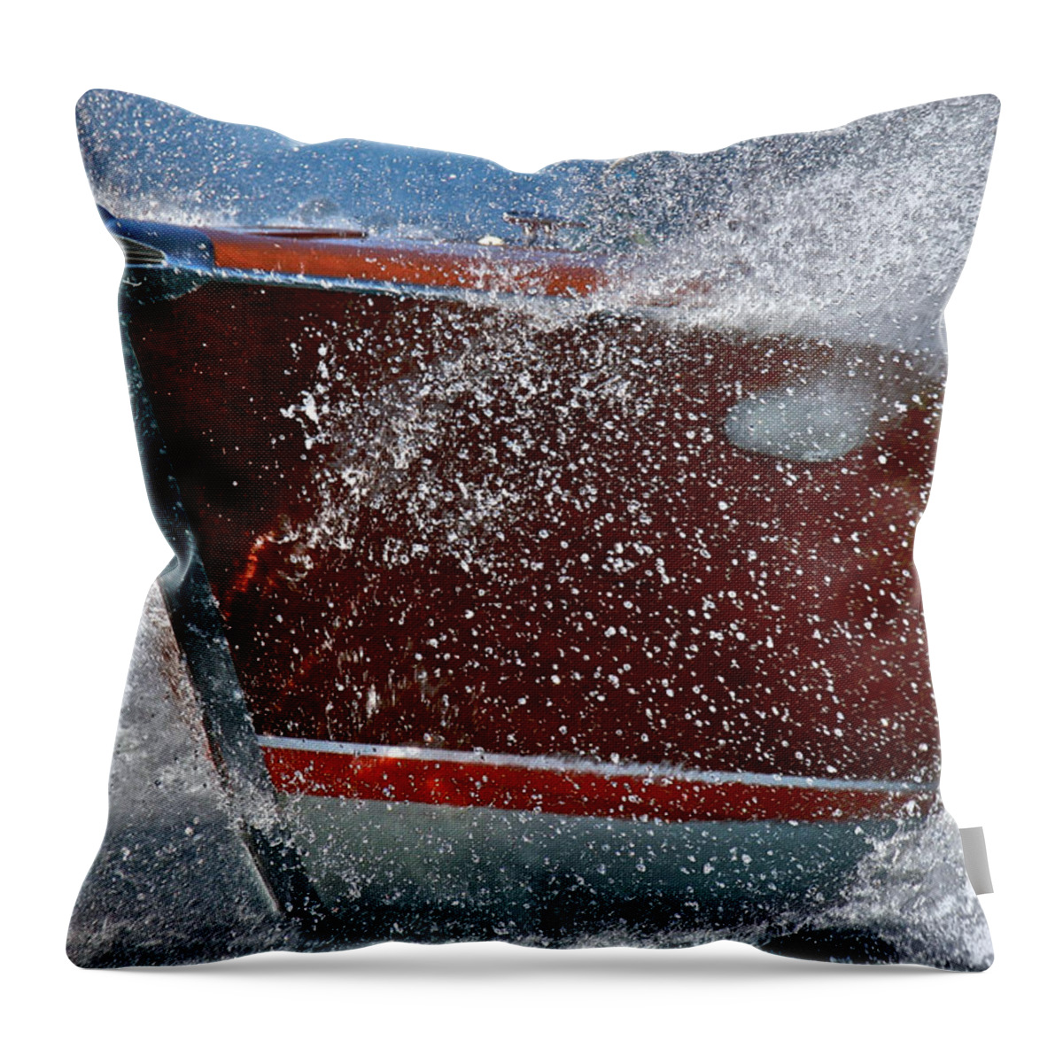 Runabout Throw Pillow featuring the photograph Aquarama #10 by Steven Lapkin