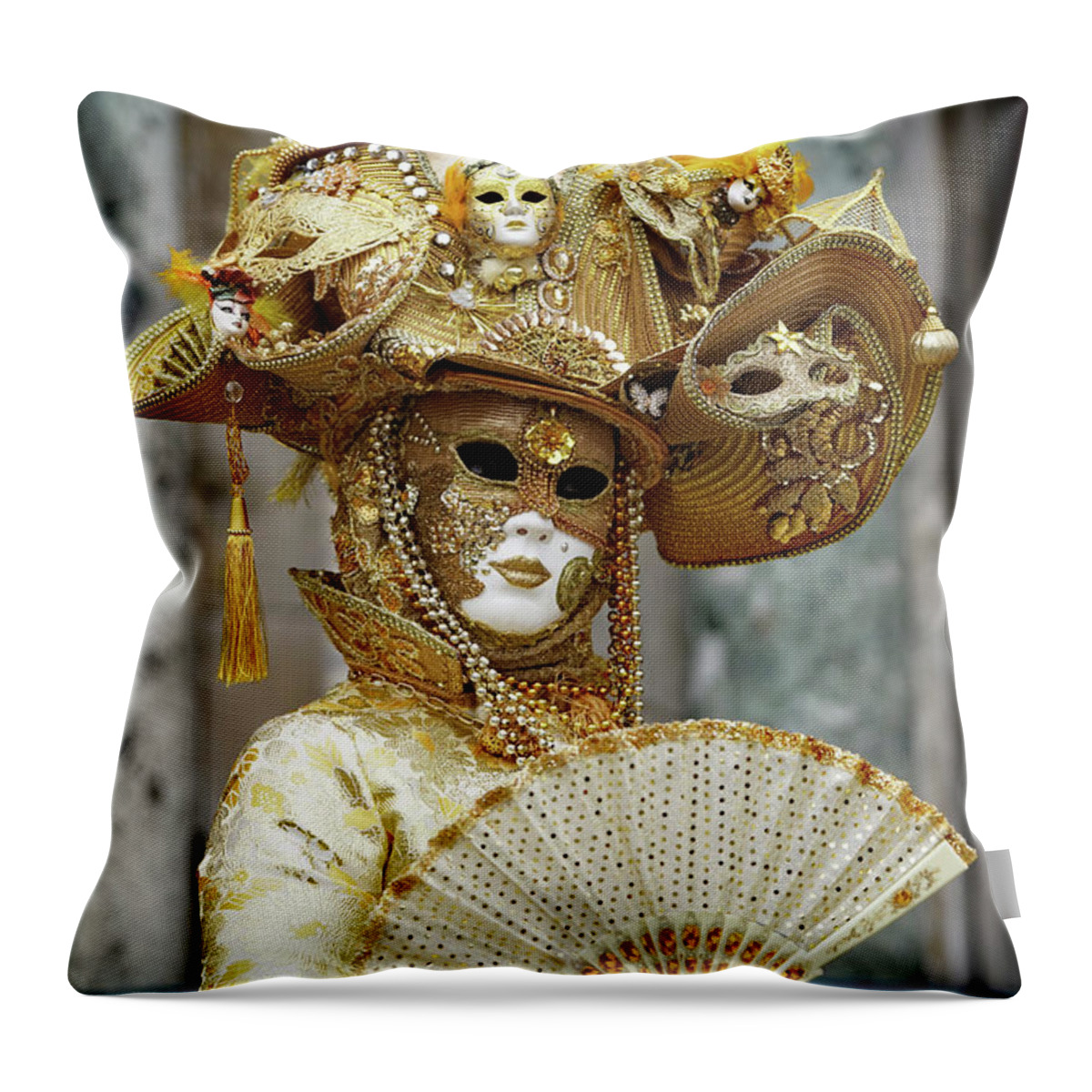 Venice Throw Pillow featuring the photograph 6222 - 2017 by Marco Missiaja