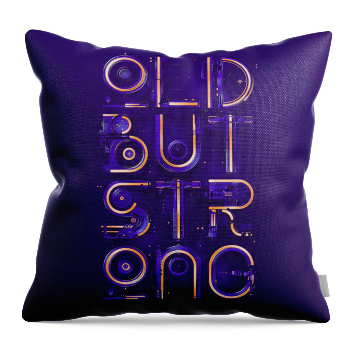 Statement Throw Pillow featuring the digital art Statement #7 by Maye Loeser
