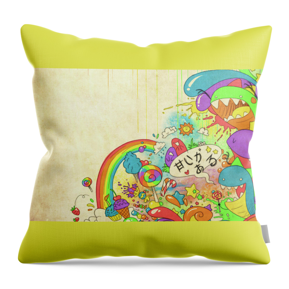 Other Throw Pillow featuring the digital art Other #71 by Super Lovely