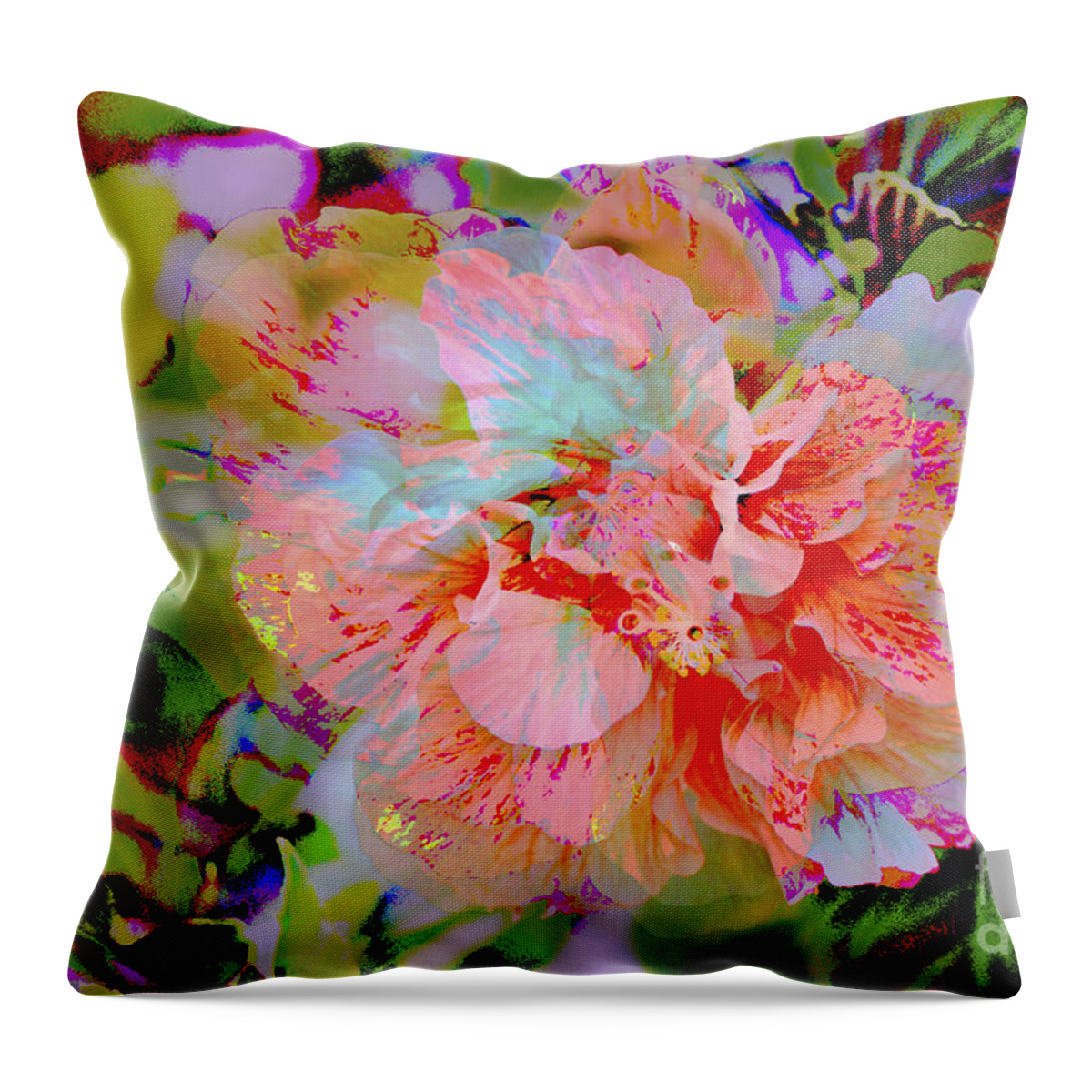 Hibiscus Throw Pillow featuring the photograph 72- Hibiscus Dream by Joseph Keane