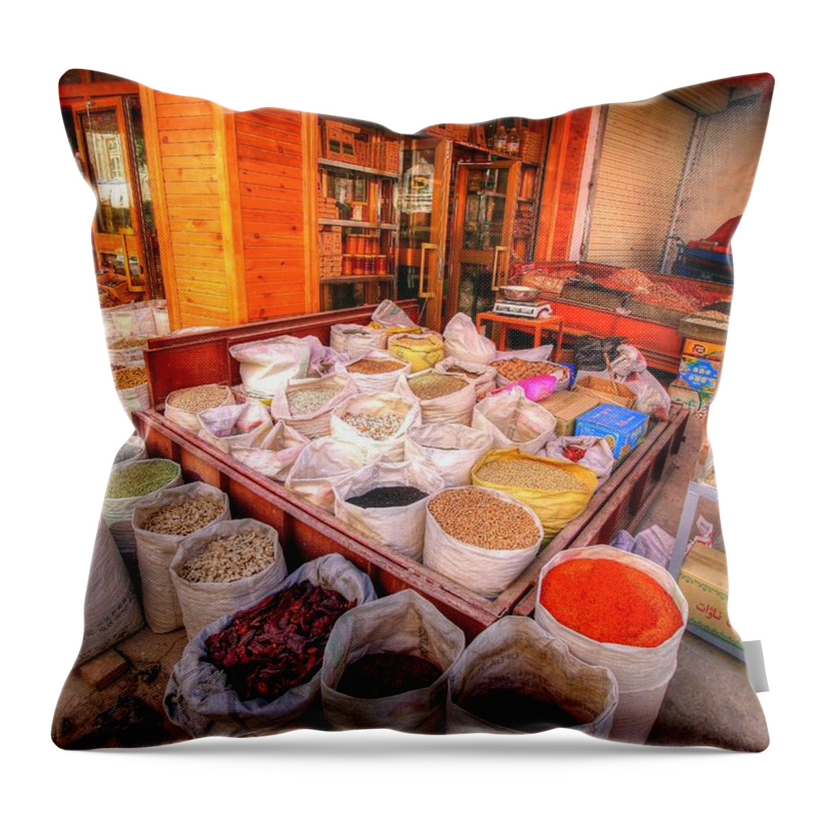 Kashgar Throw Pillow featuring the photograph Kashgar, CHINA #73 by Paul James Bannerman