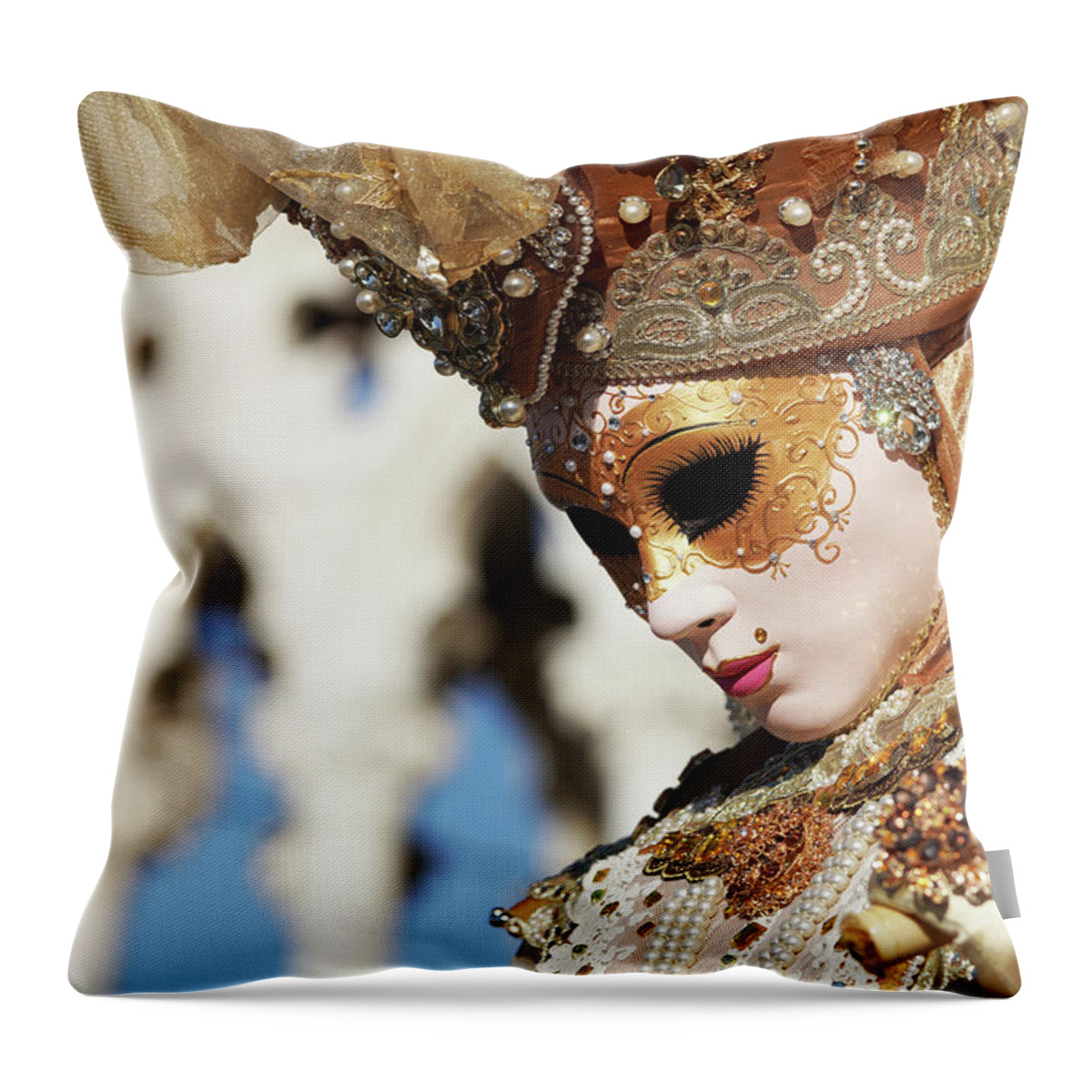 Venice Throw Pillow featuring the photograph 7459 - 2017 by Marco Missiaja
