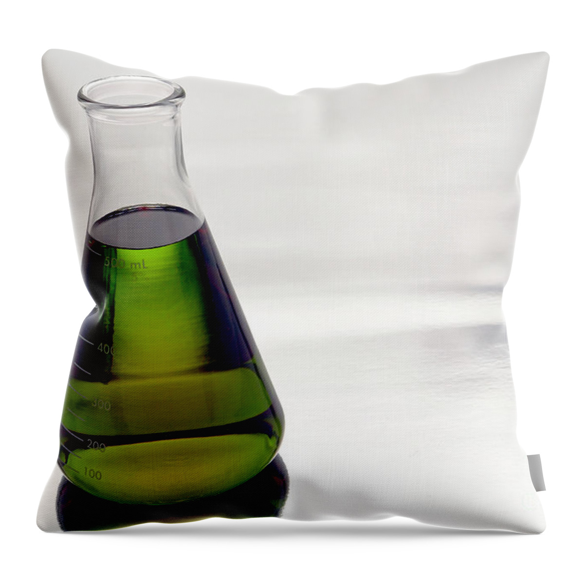 Biology Throw Pillow featuring the photograph Laboratory Equipment in Science Research Lab #85 by Olivier Le Queinec
