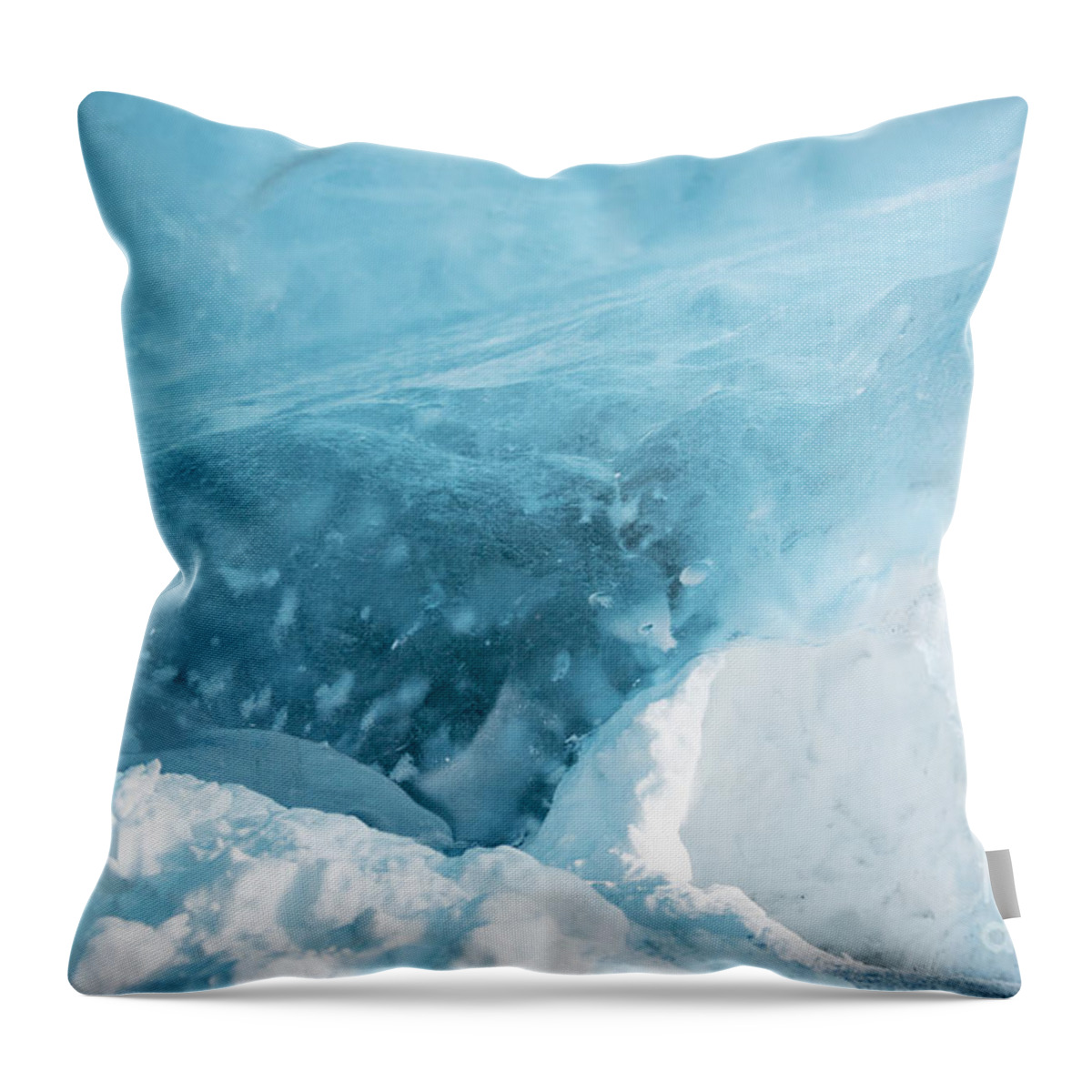 Ice Throw Pillow featuring the photograph Iceland #9 by Milena Boeva