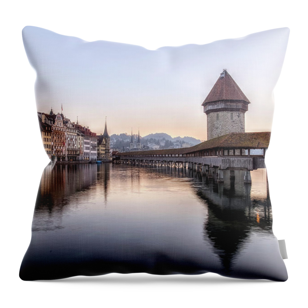 Lucerne Throw Pillow featuring the photograph Lucerne - Switzerland #9 by Joana Kruse