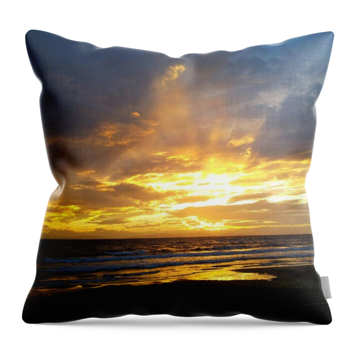 Sun Throw Pillow featuring the photograph Sun explosion by Alessio Cicalini