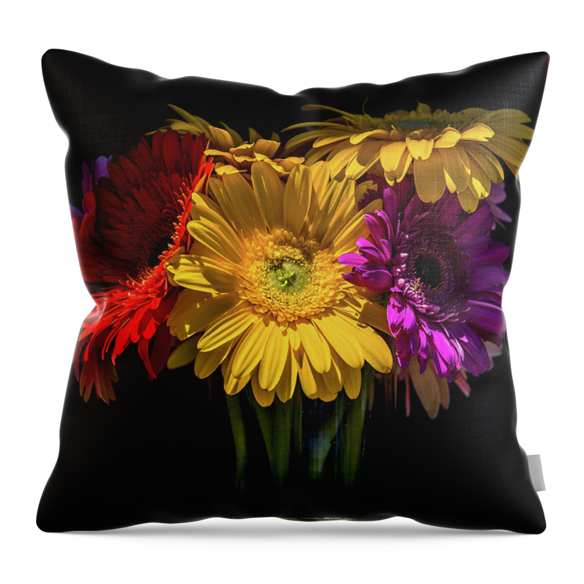 Flowers Throw Pillow featuring the photograph A Beautiful Reunion by Penny Meyers