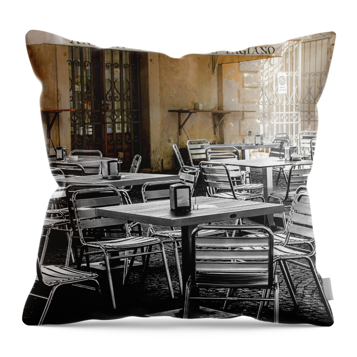 Day Off Throw Pillow featuring the photograph A Day Off by Wolfgang Stocker