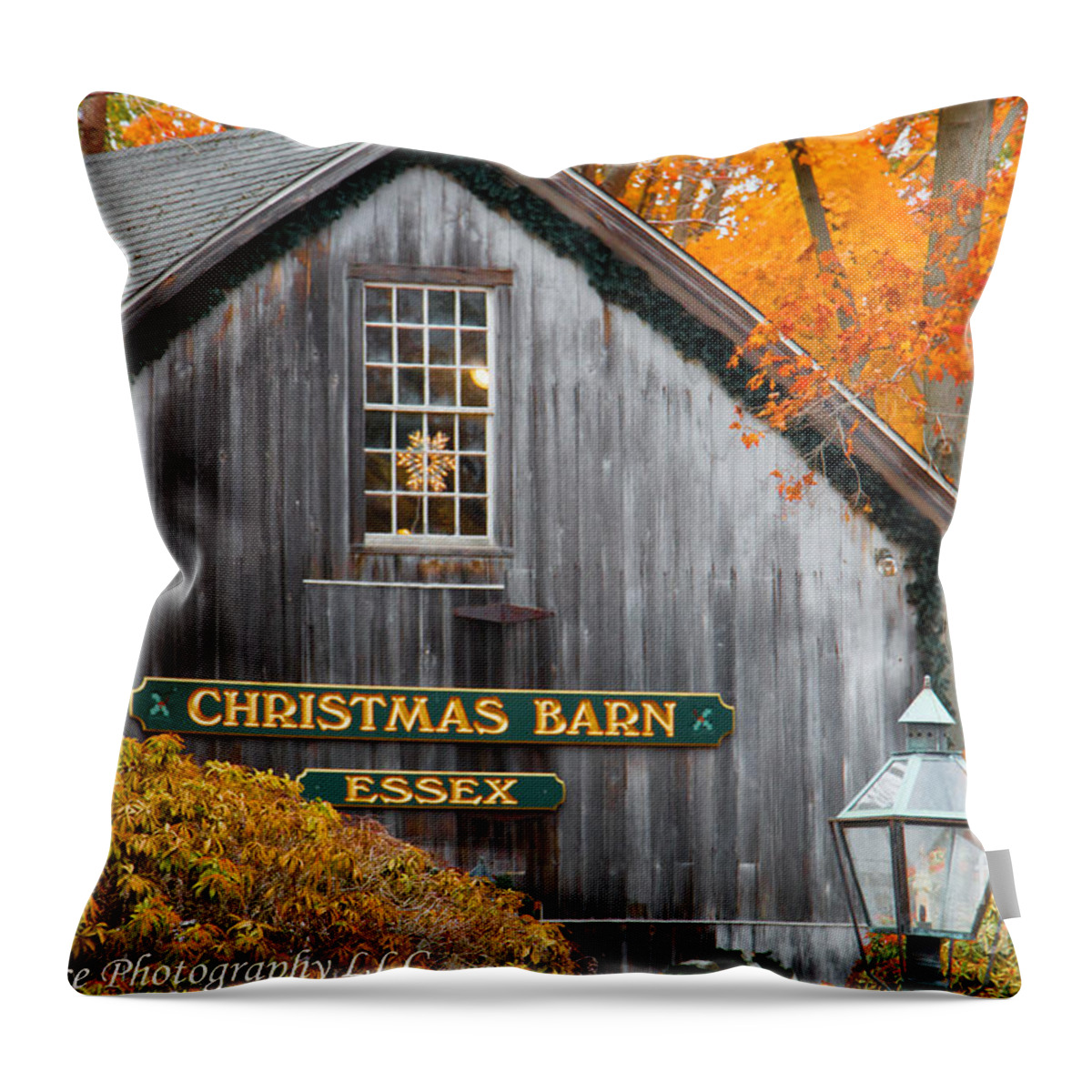 Awesome Throw Pillow featuring the photograph A Fall day in New England by JCV Freelance Photography LLC