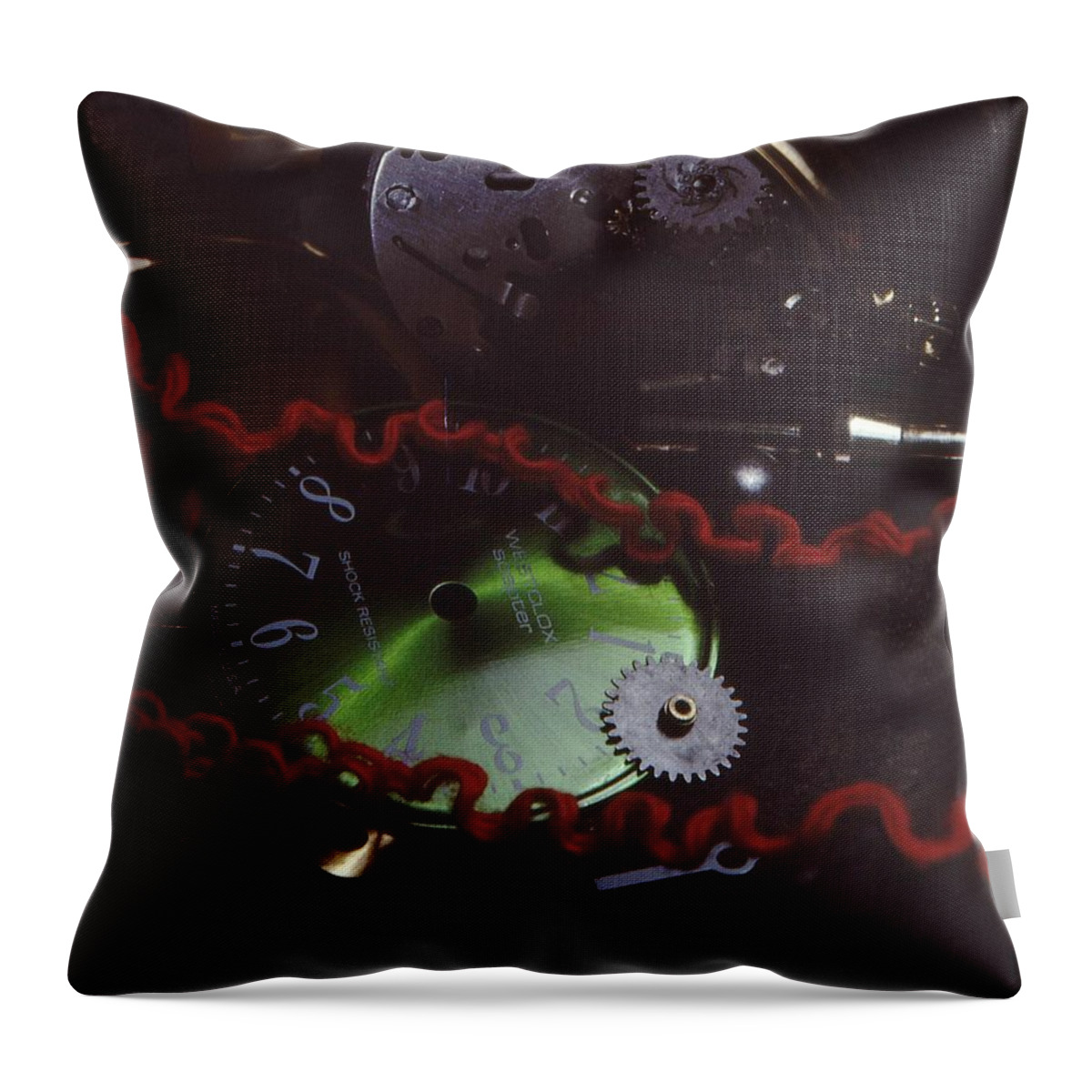 Time Throw Pillow featuring the photograph A Glitch In Time by Don Youngclaus