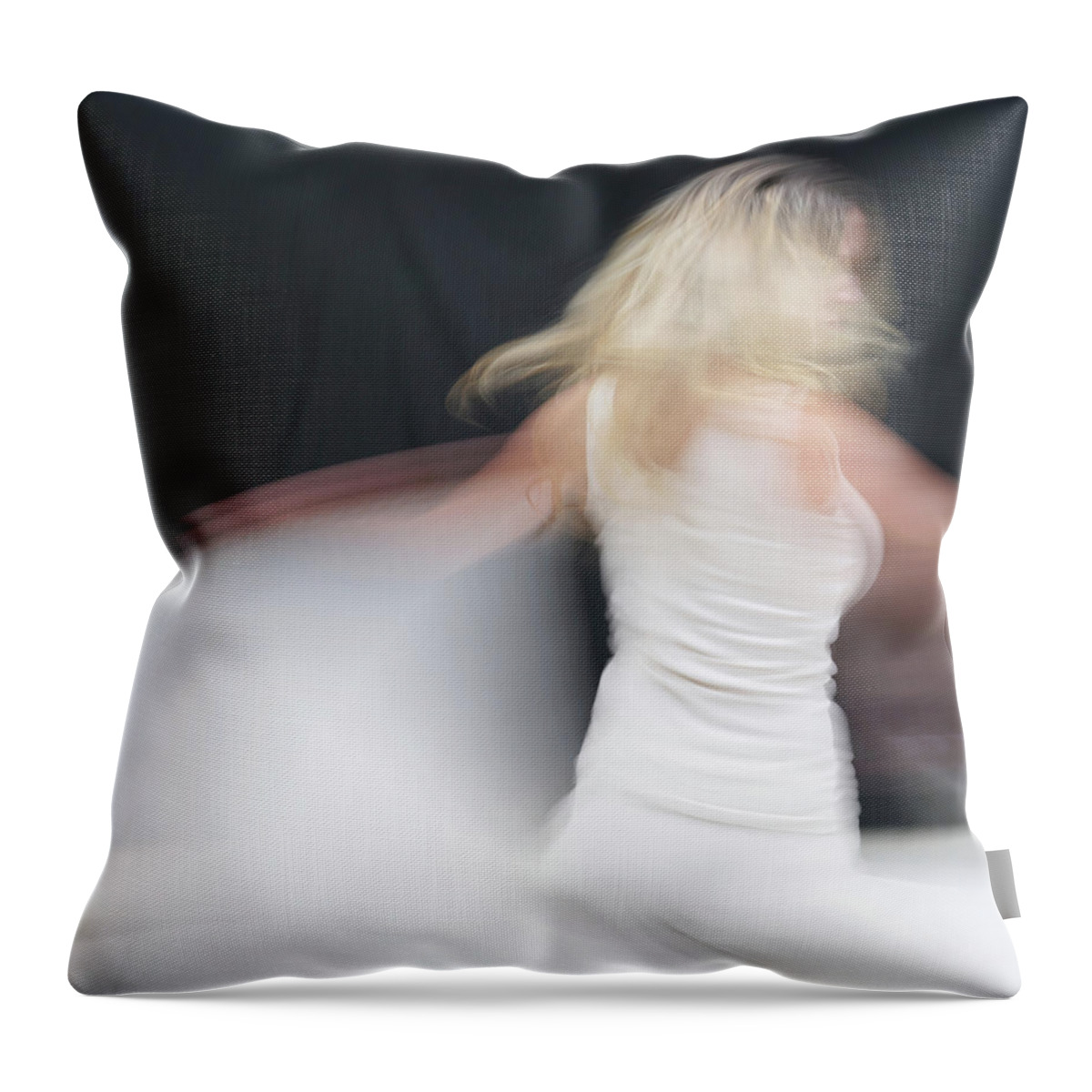 Dance Throw Pillow featuring the photograph A Dance in White #1242 by Raymond Magnani