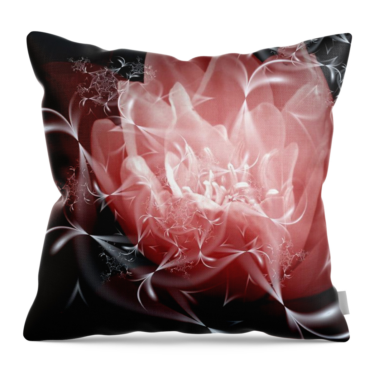 3d Throw Pillow featuring the digital art A Light In The Dark by Issa Bild