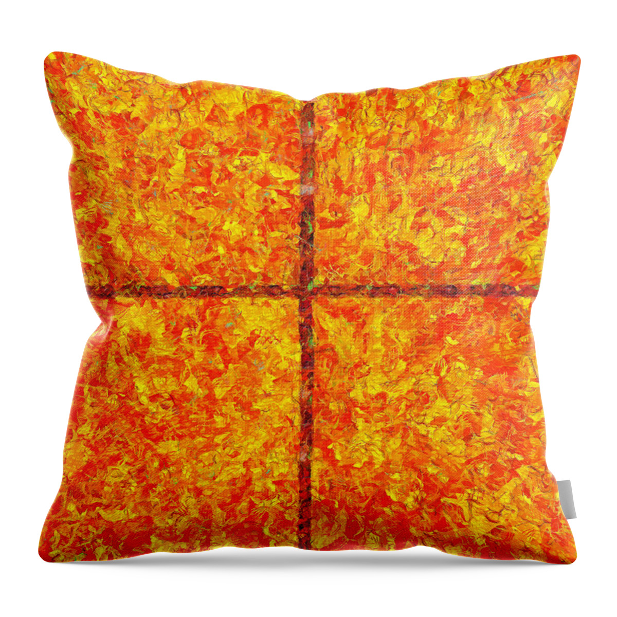 Jesus Throw Pillow featuring the digital art A living GOD by Payet Emmanuel