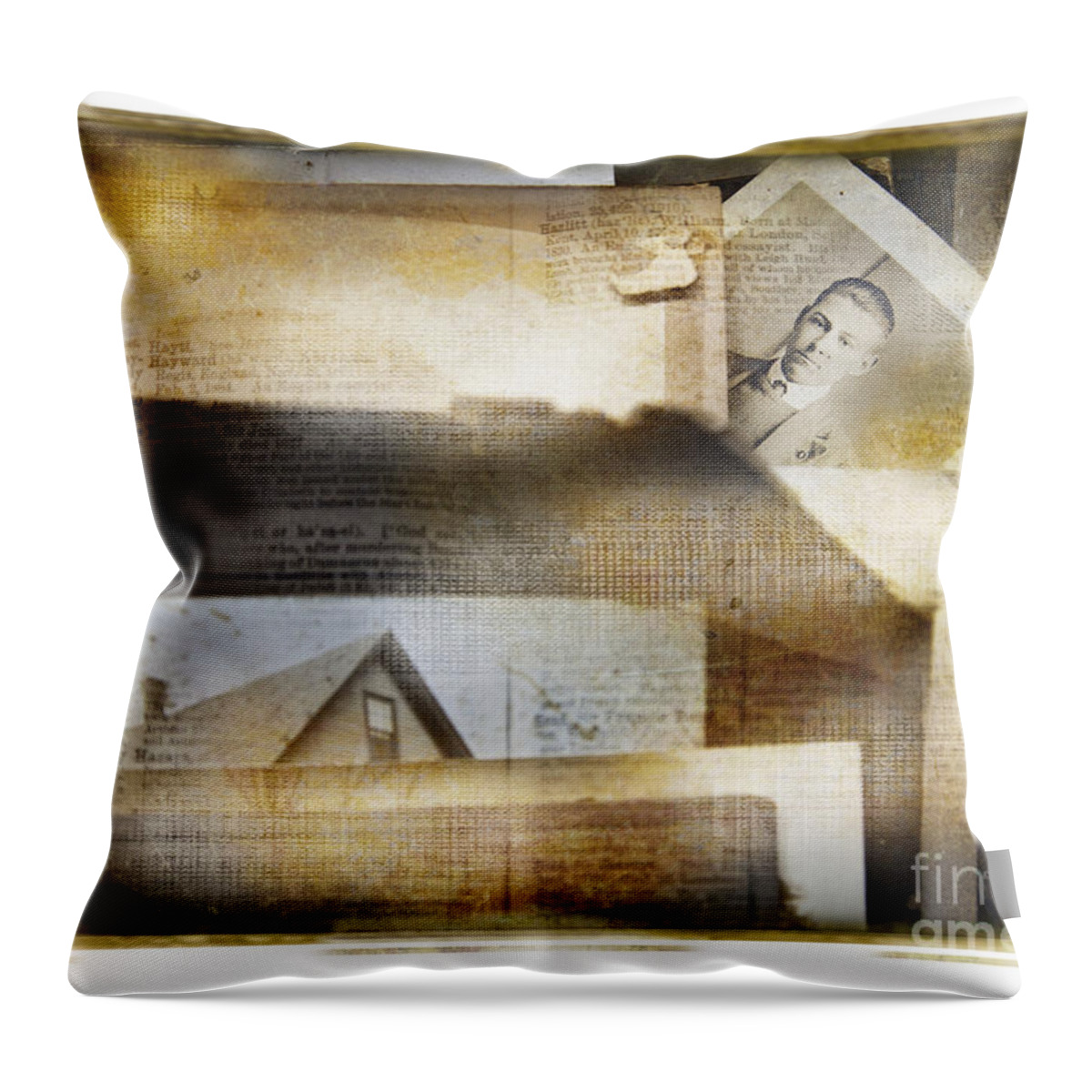 American Throw Pillow featuring the photograph A Man's Story by Craig J Satterlee