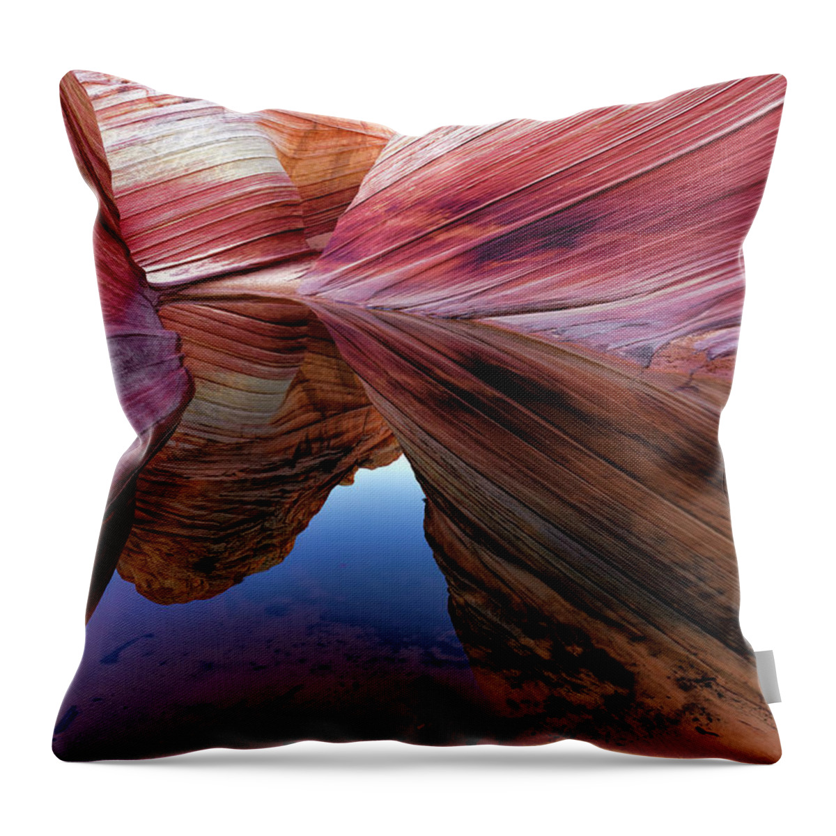 The Wave Throw Pillow featuring the photograph A Moment to Reflect by Jonathan Davison