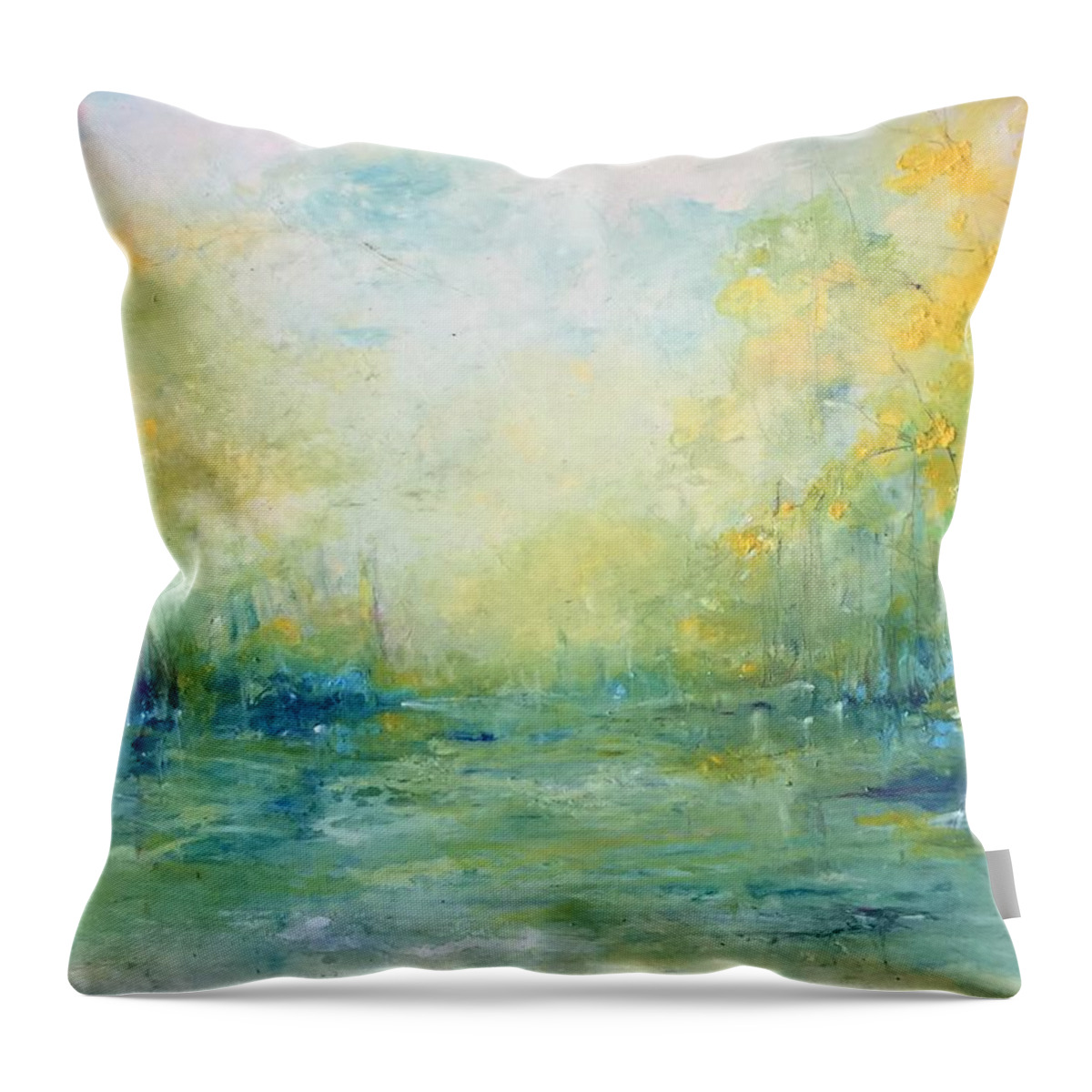  Throw Pillow featuring the painting A Sense Of Wonder by Robin Miller-Bookhout