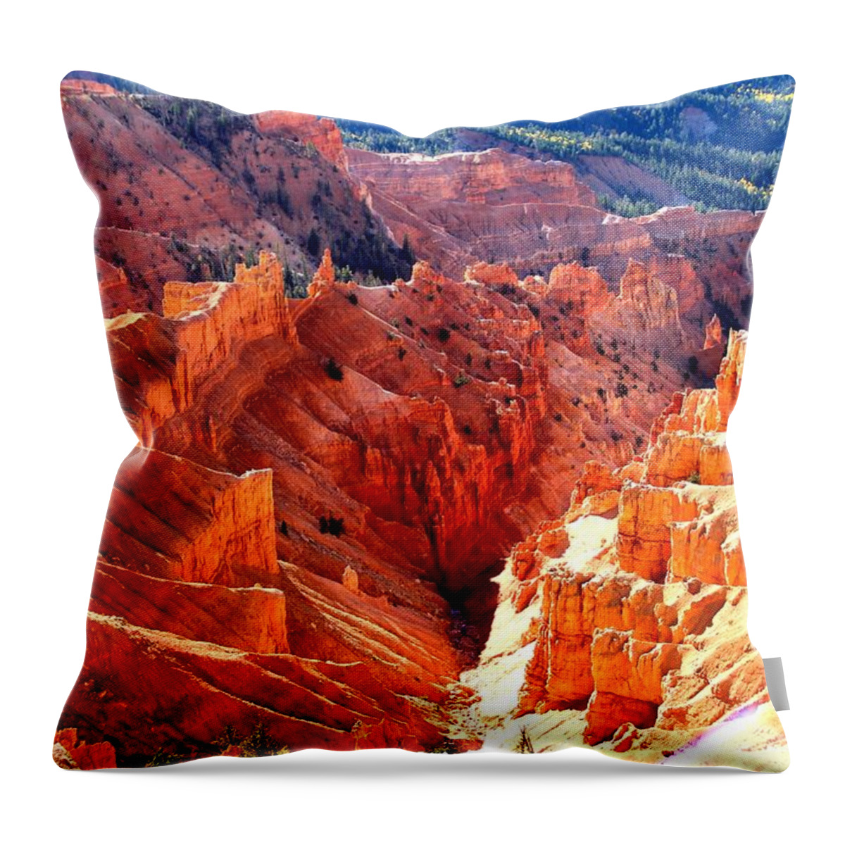 Brice Canyon Throw Pillow featuring the photograph A Slice of Brice by Charlene Reinauer