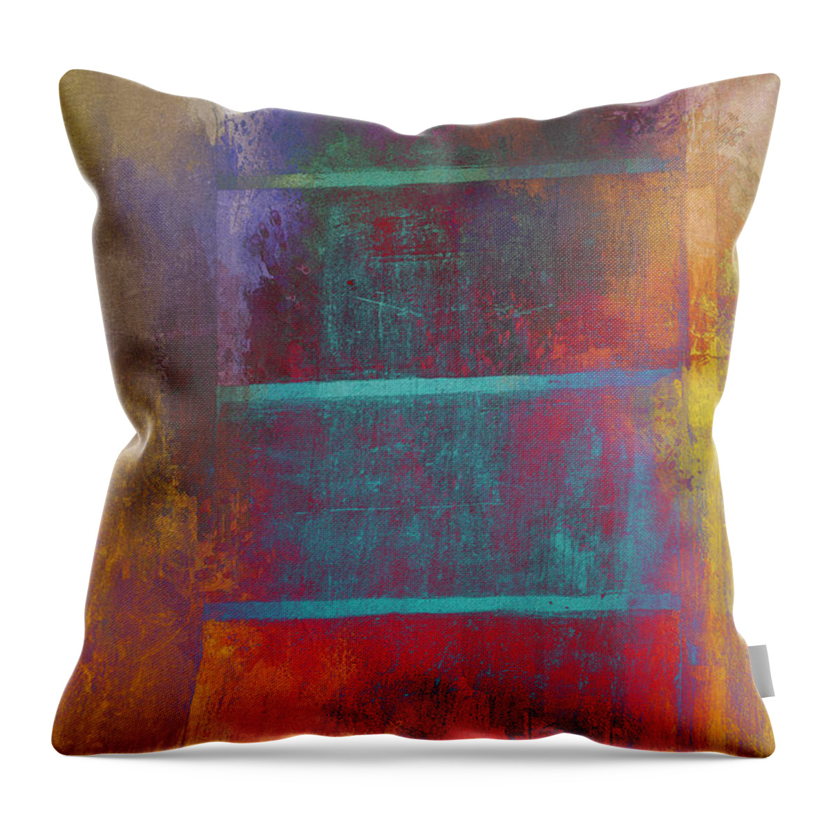 Abstract Throw Pillow featuring the photograph A Splash of Color by Teresa Wilson