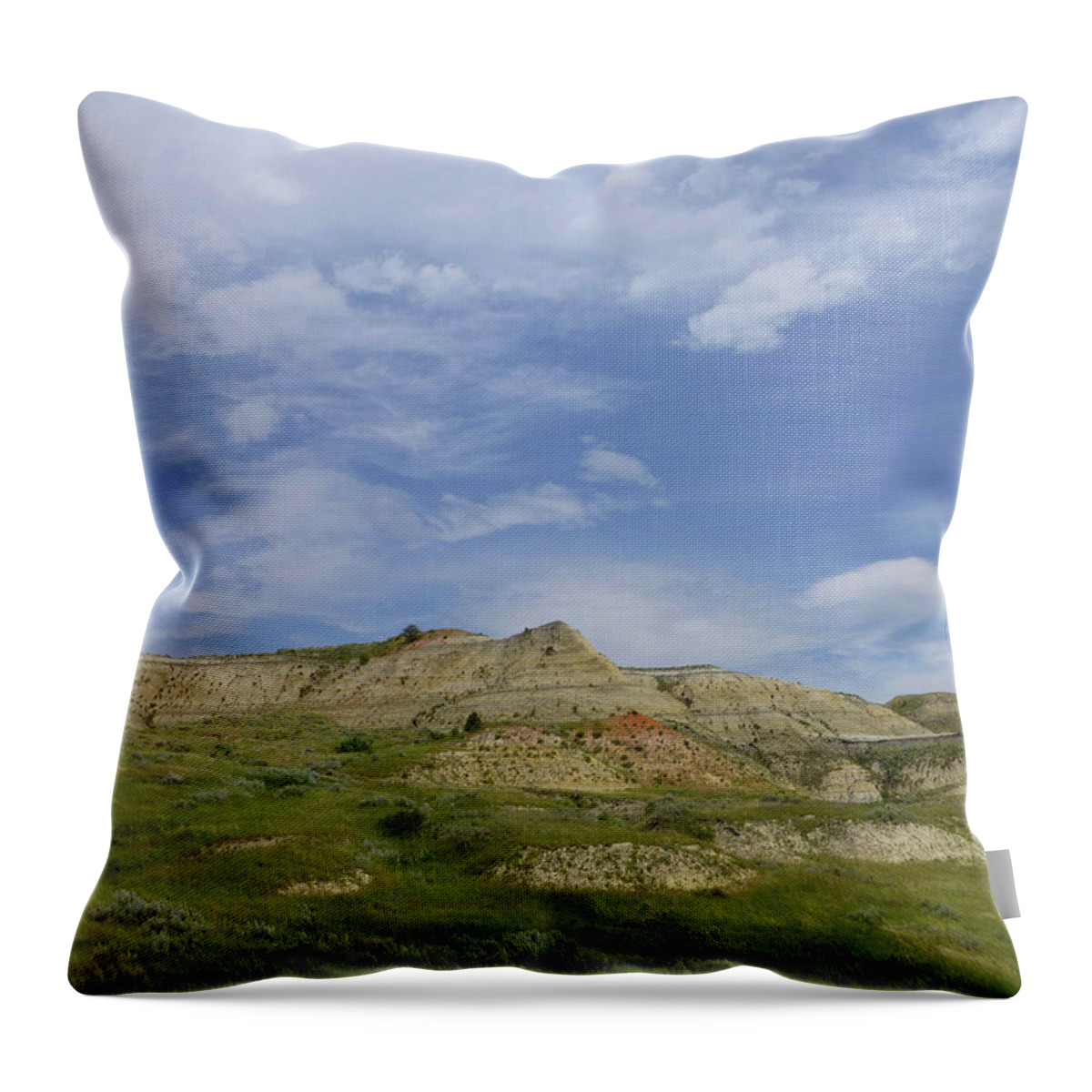 North Dakota Throw Pillow featuring the photograph A Summer Day in Dakota by Cris Fulton