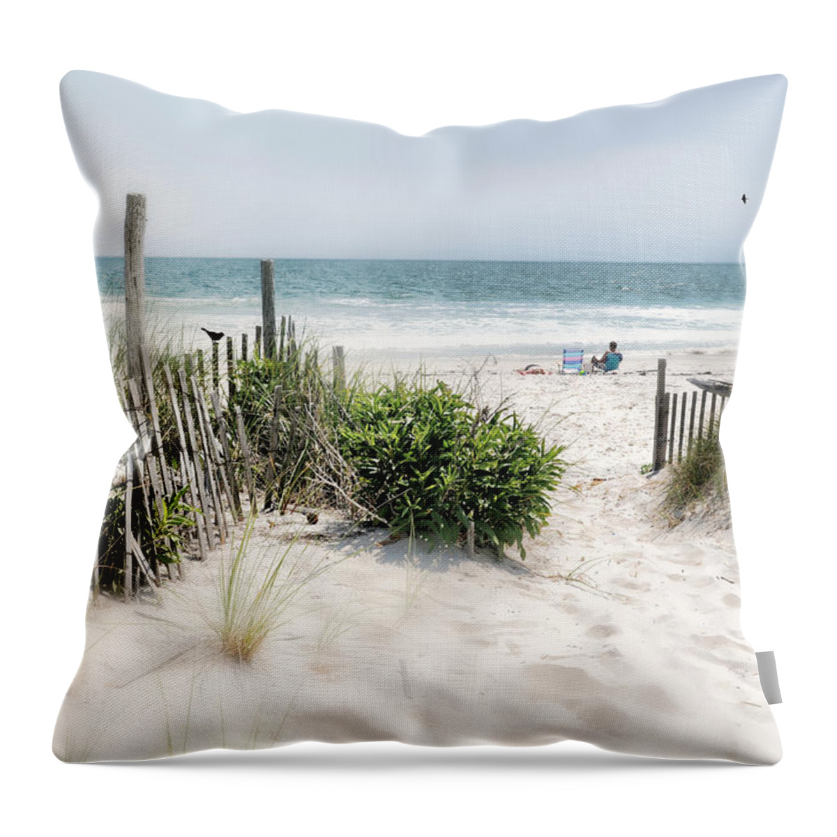 Ocean Throw Pillow featuring the photograph A Summer Place by Diana Angstadt