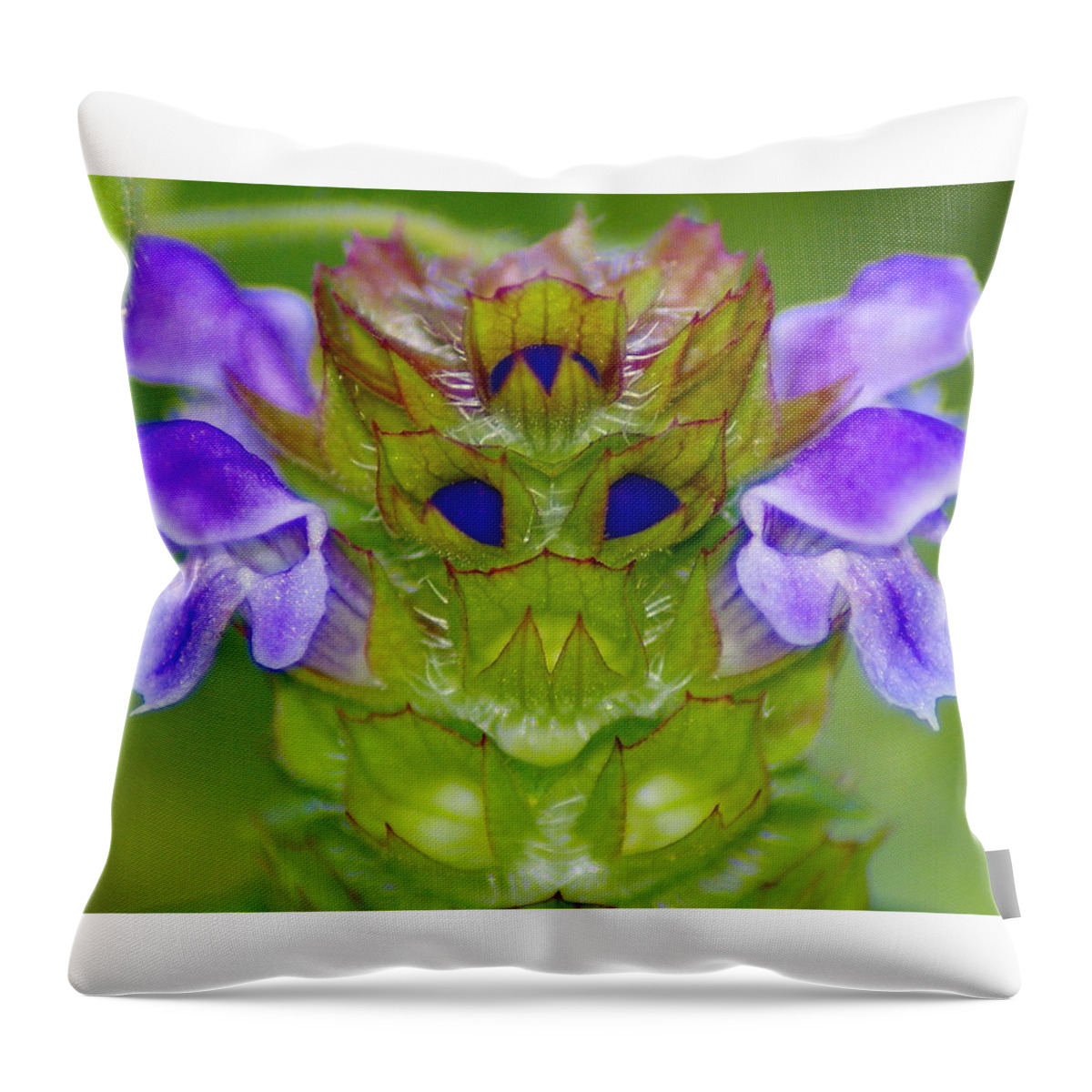 Flowers Throw Pillow featuring the photograph A Tiny Flower King by Ben Upham III