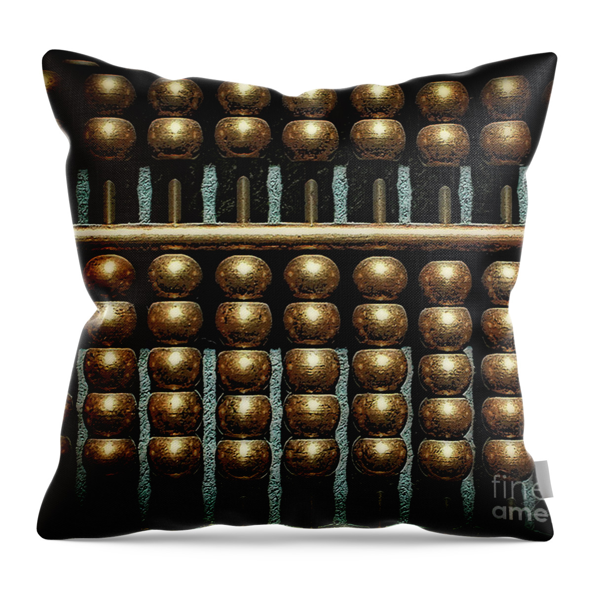 Abacus Throw Pillow featuring the photograph Abacus by Danuta Bennett
