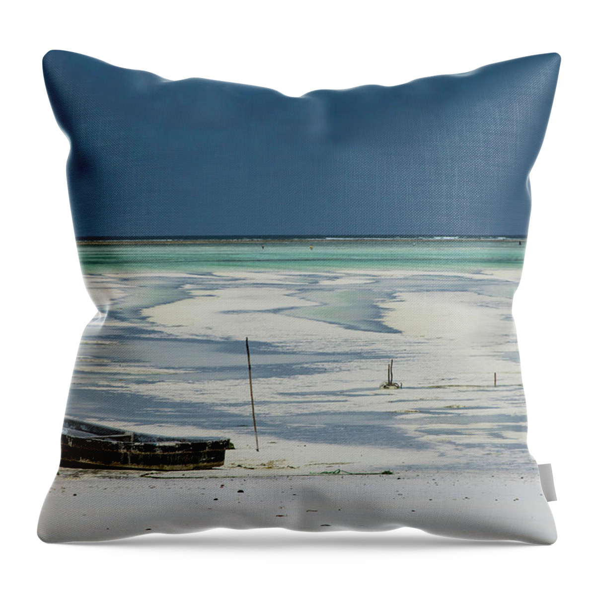  Throw Pillow featuring the photograph Abandoned by Mache Del Campo