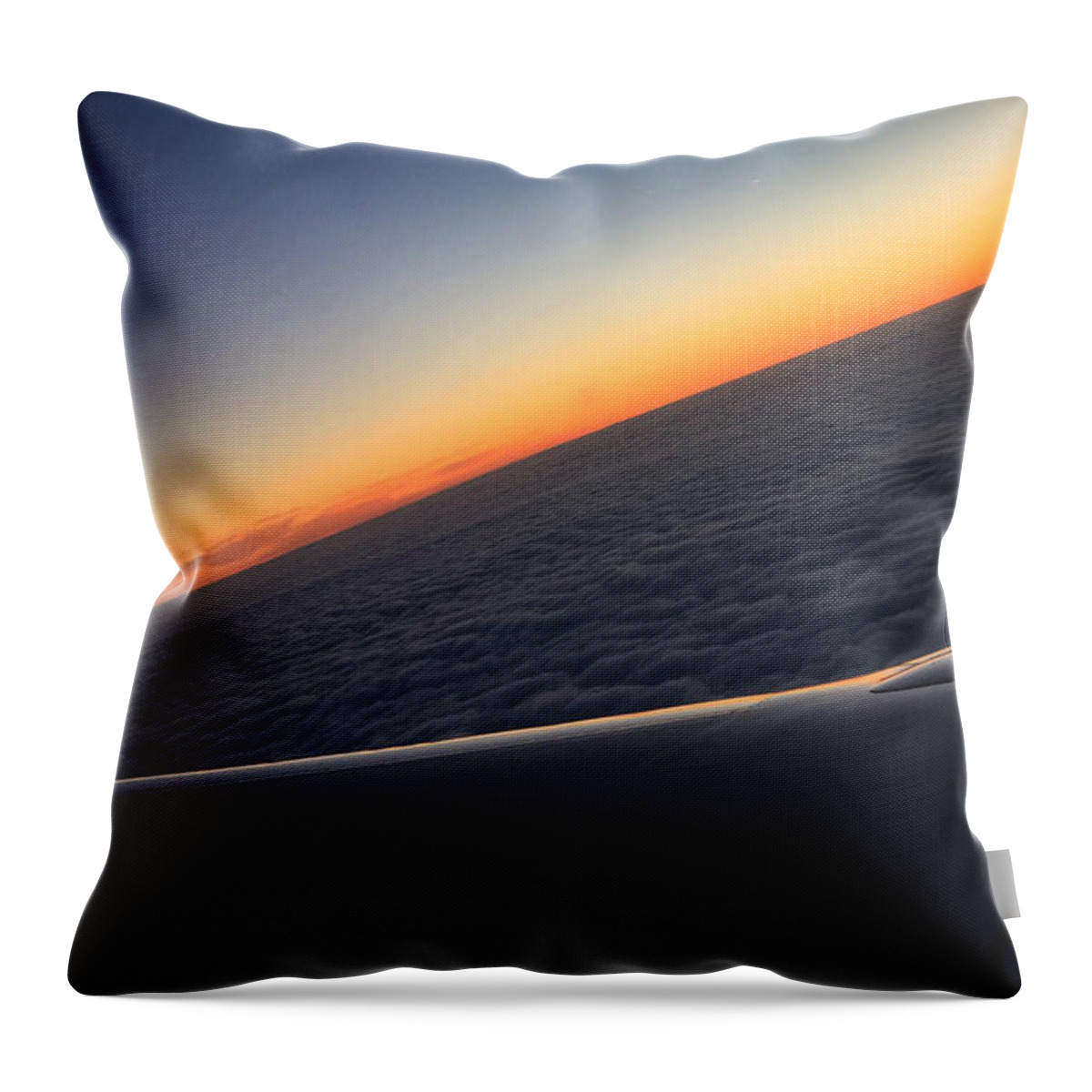 Flight Throw Pillow featuring the photograph Above the clouds by Tracey Rees