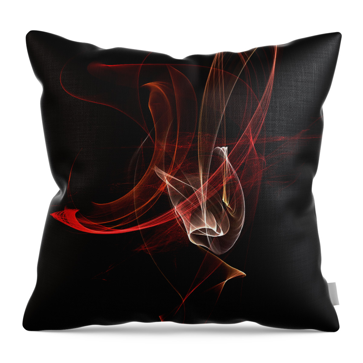 Abstract Throw Pillow featuring the digital art Abstract 01 by Gordon Engebretson