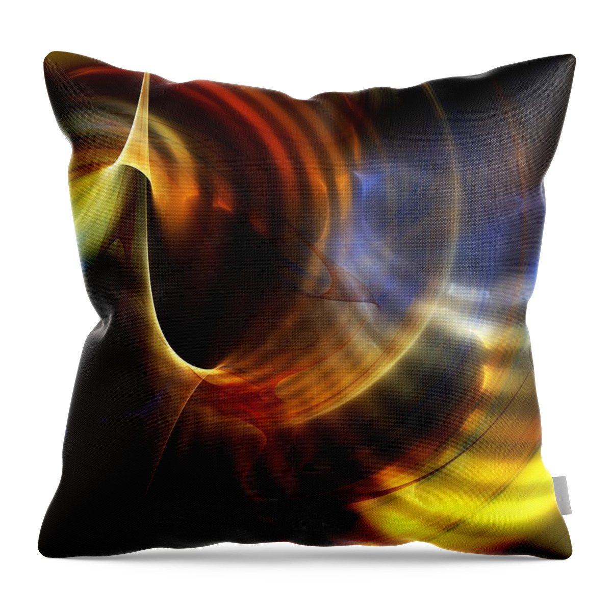 Fine Art Throw Pillow featuring the digital art Abstract 040511 by David Lane