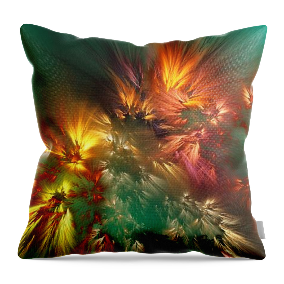 Fine Art Throw Pillow featuring the digital art Abstract 090710A by David Lane