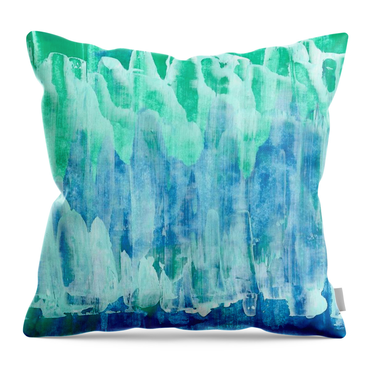 Art Throw Pillow featuring the painting Day at the spa by Monica Martin