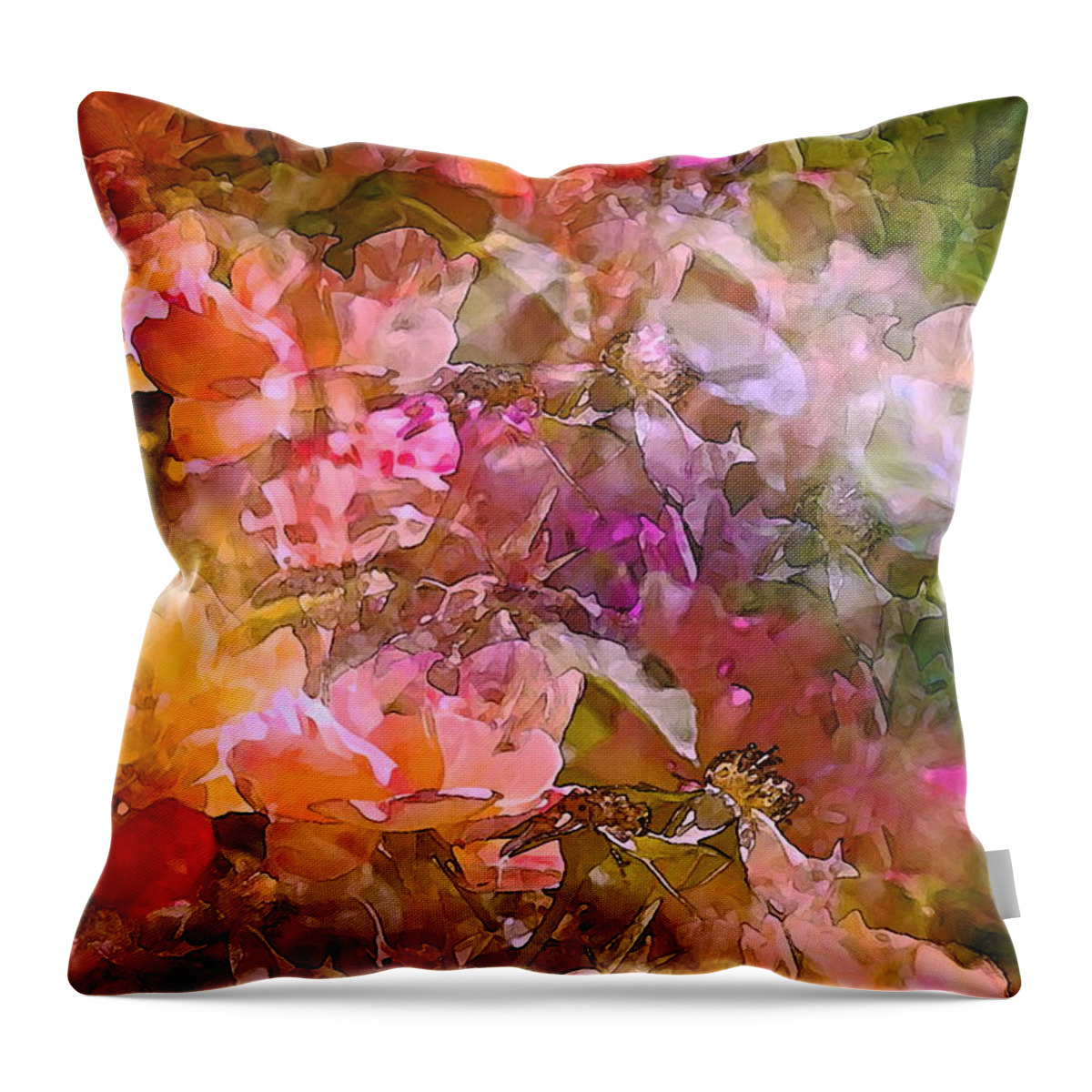 Abstract Throw Pillow featuring the photograph Abstract 276 by Pamela Cooper