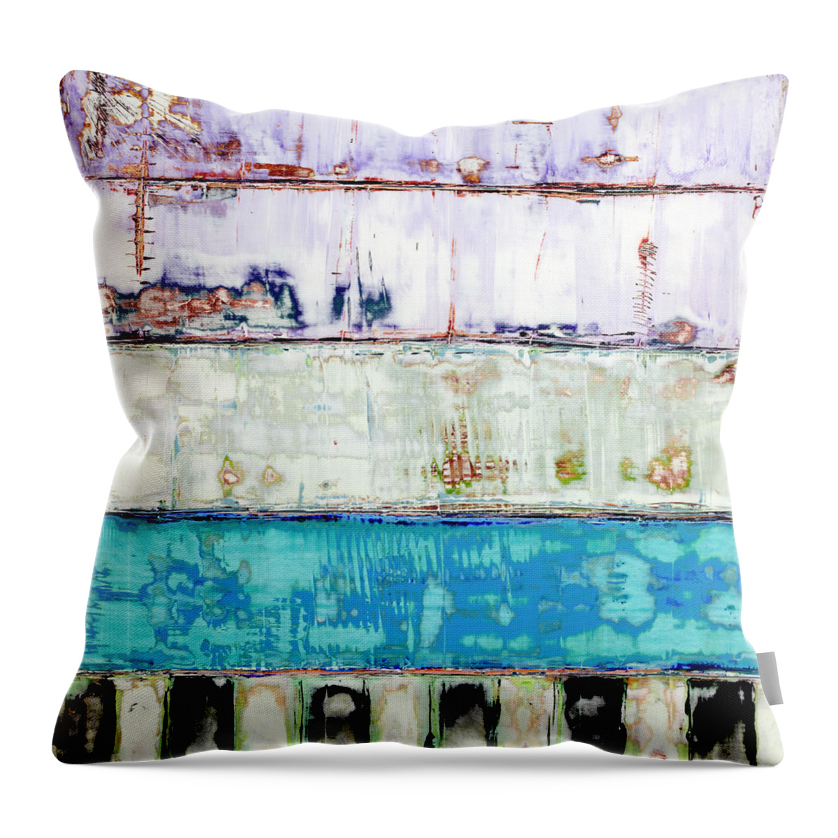 Abstract Prints Throw Pillow featuring the painting Art Print Abstract 31 by Harry Gruenert