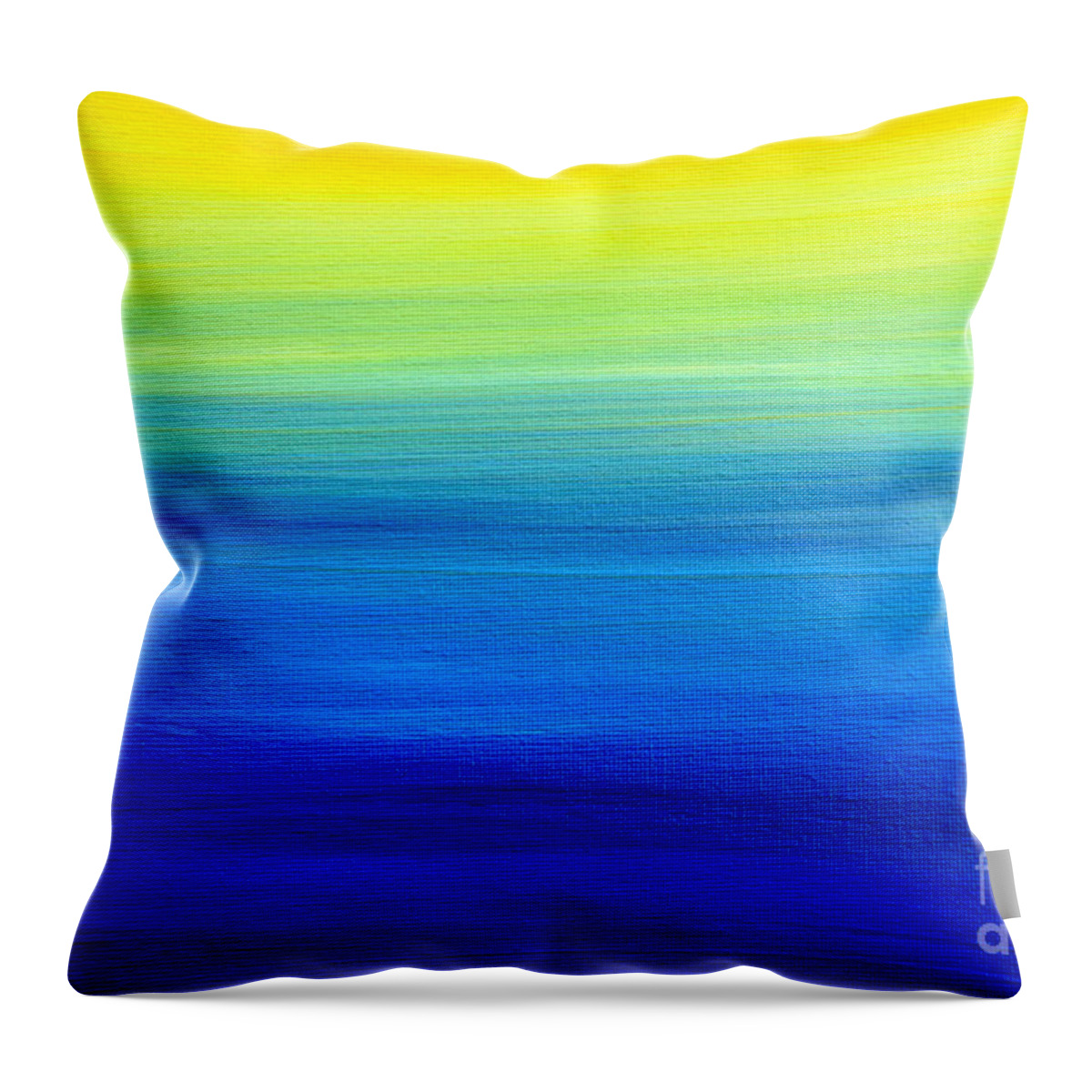 Abstract Throw Pillow featuring the painting Abstract HL112016 by Mas Art Studio