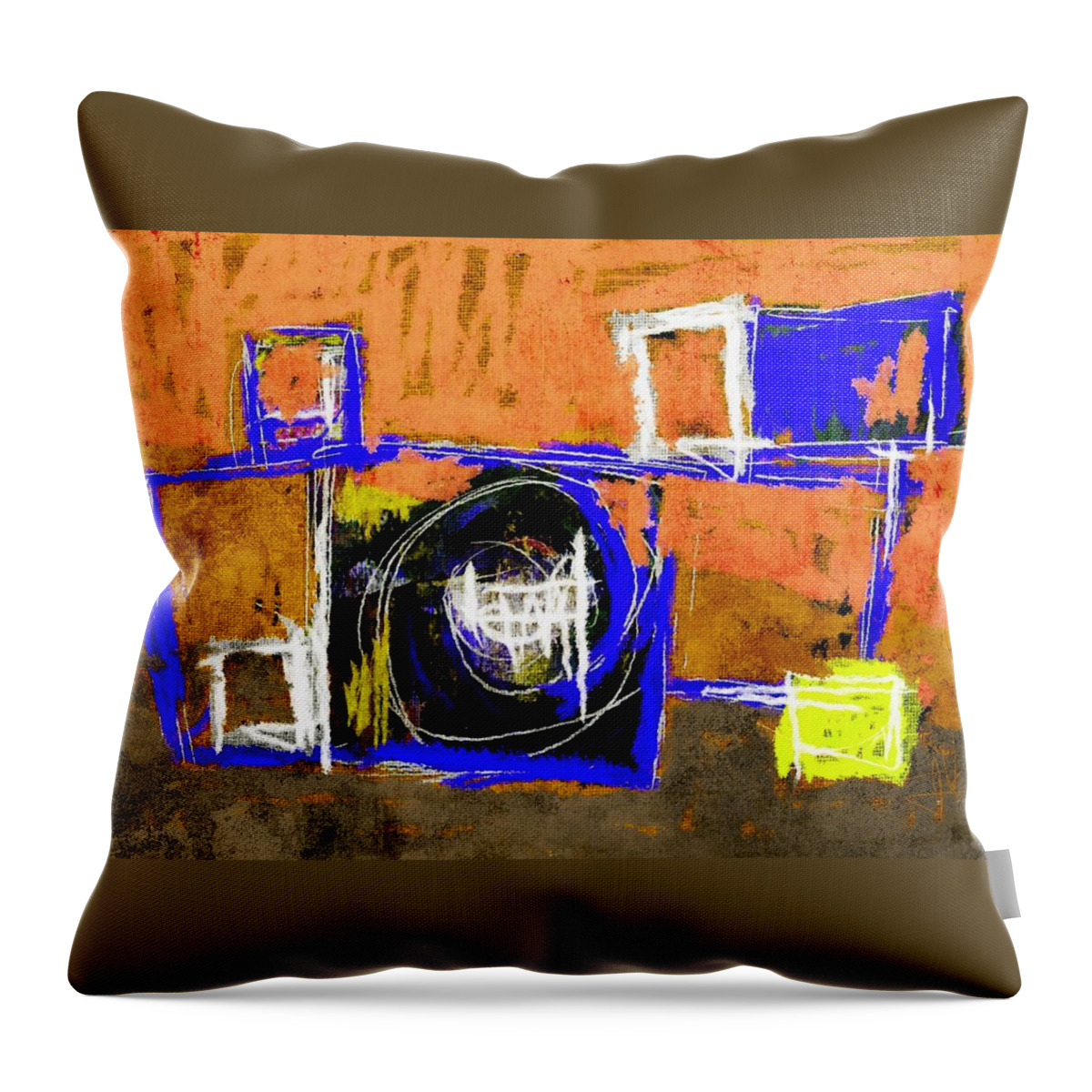 Abstract Throw Pillow featuring the digital art Abstract July 27 2015 by Jim Vance