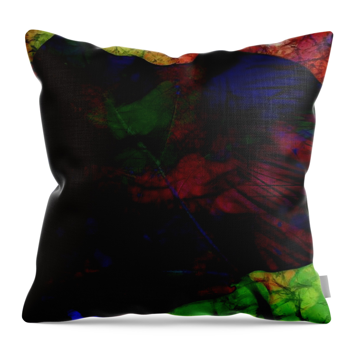 Leaf Throw Pillow featuring the photograph Abstract Leaf 11 by Kristalin Davis