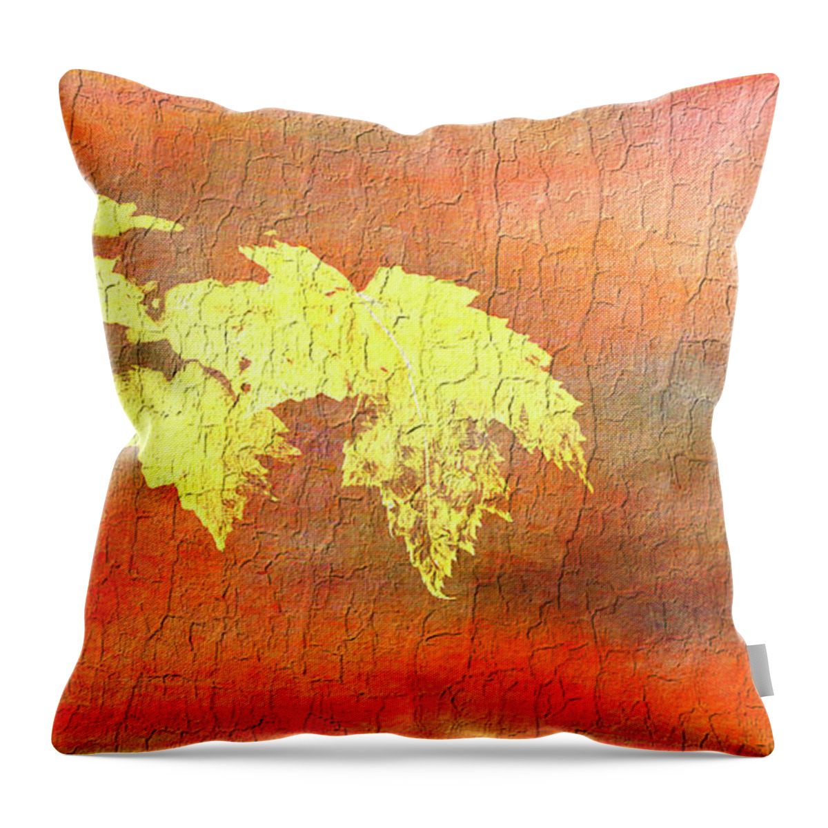 Abstract Throw Pillow featuring the photograph Abstract Leaves by Reynaldo Williams